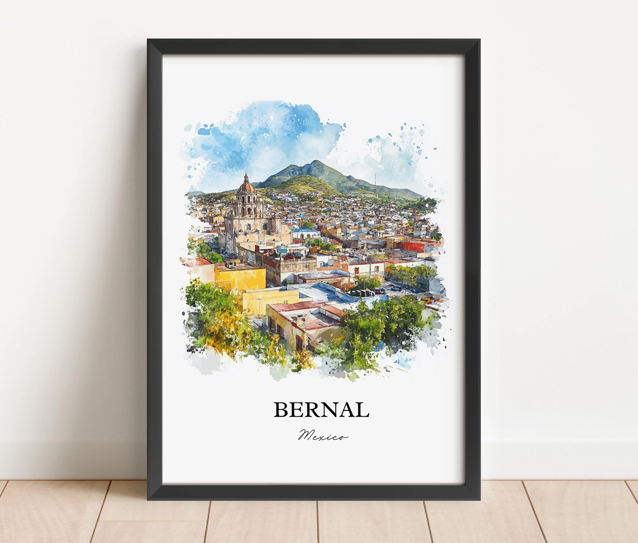Bernal, Mexico – Watercolor Art Print - Image 6