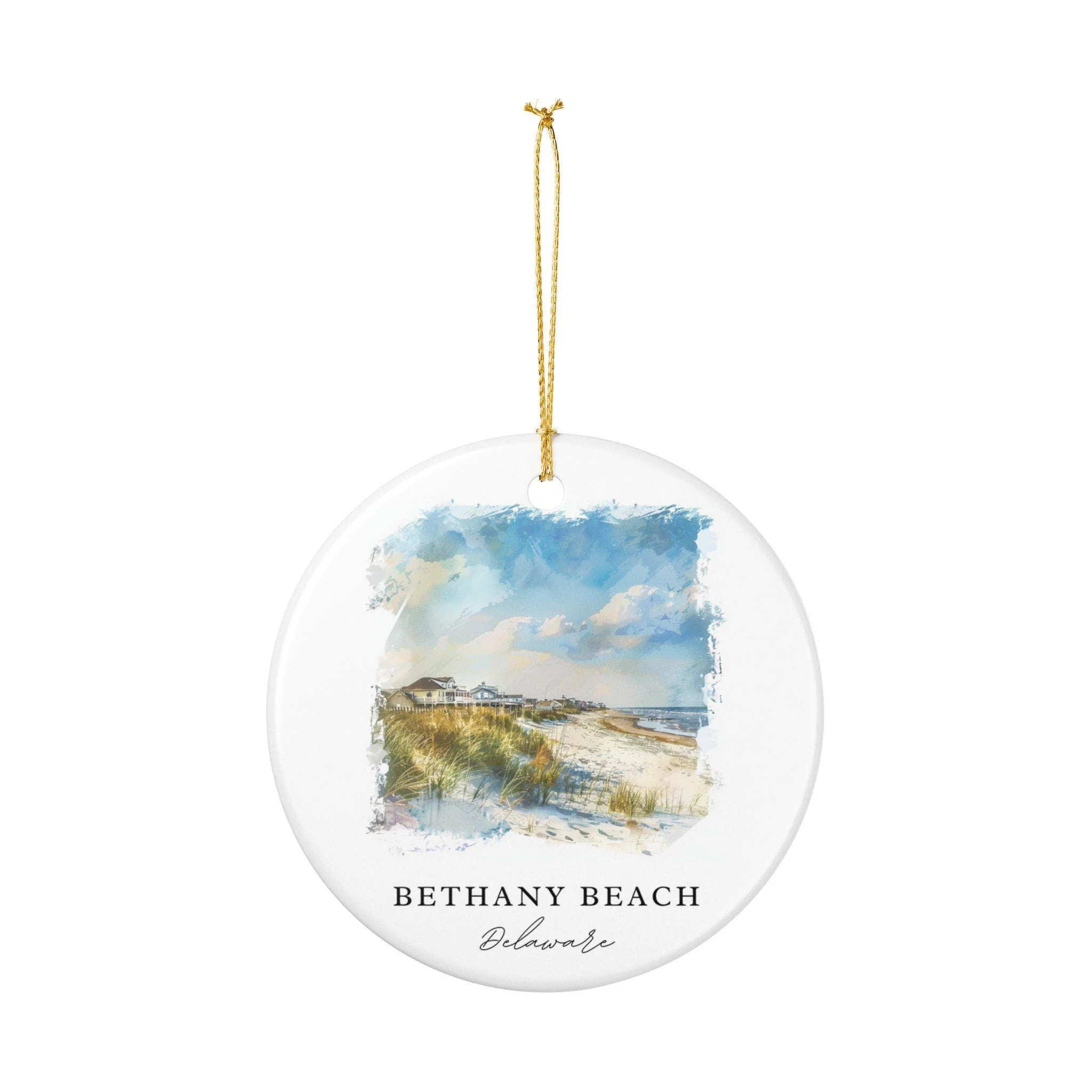 Bethany Beach Ornament: Unique Bethany Beach DE Souvenir, Delaware Xmas Decor, and Authentic Bethany DE Gift - Image 2