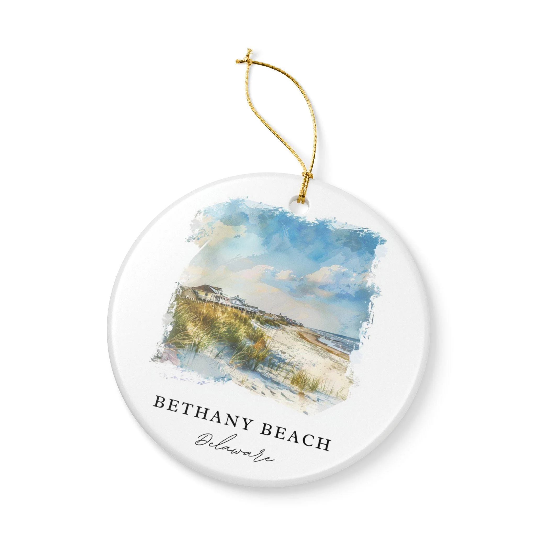 Bethany Beach Ornament: Unique Bethany Beach DE Souvenir, Delaware Xmas Decor, and Authentic Bethany DE Gift - Image 3