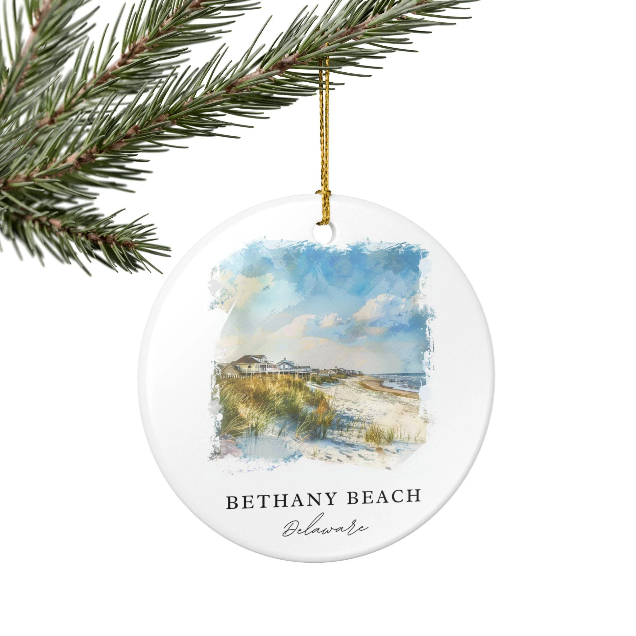 Bethany Beach Ornament: Unique Bethany Beach DE Souvenir, Delaware Xmas Decor, and Authentic Bethany DE Gift - Image 5