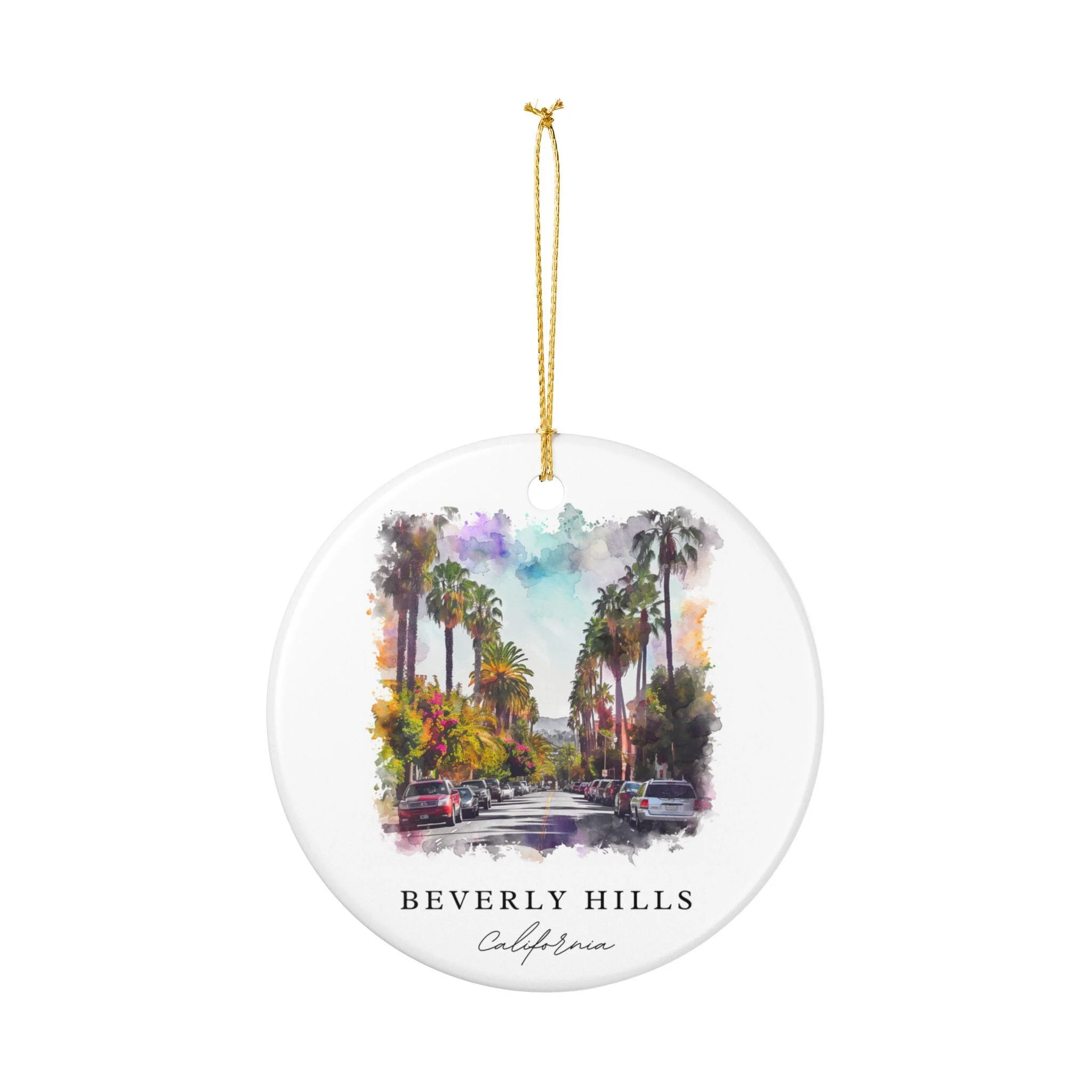 Beverly Hills Ornament: Unique Beverly Hills Souvenir, Beverly Hills Xmas Decor, and Authentic Los Angeles Gift - Image 2