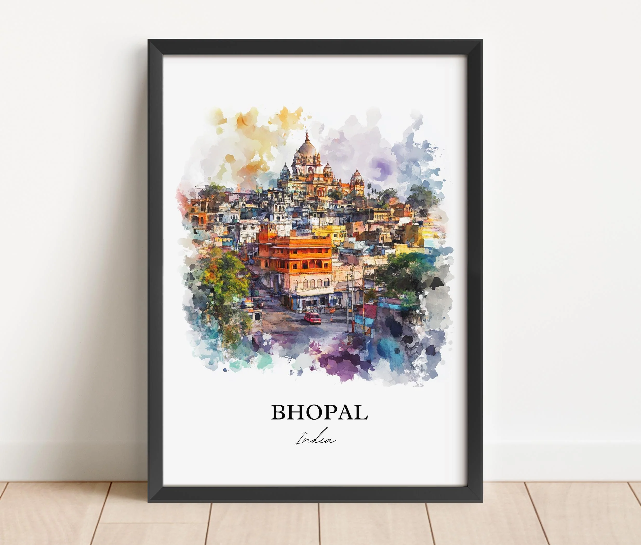Bhopal, India – Watercolor Art Print - Image 6
