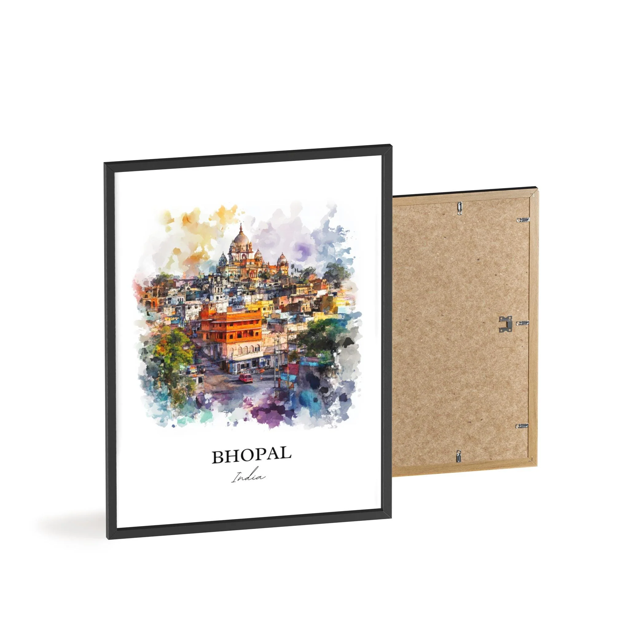 Bhopal, India – Watercolor Art Print - Image 8