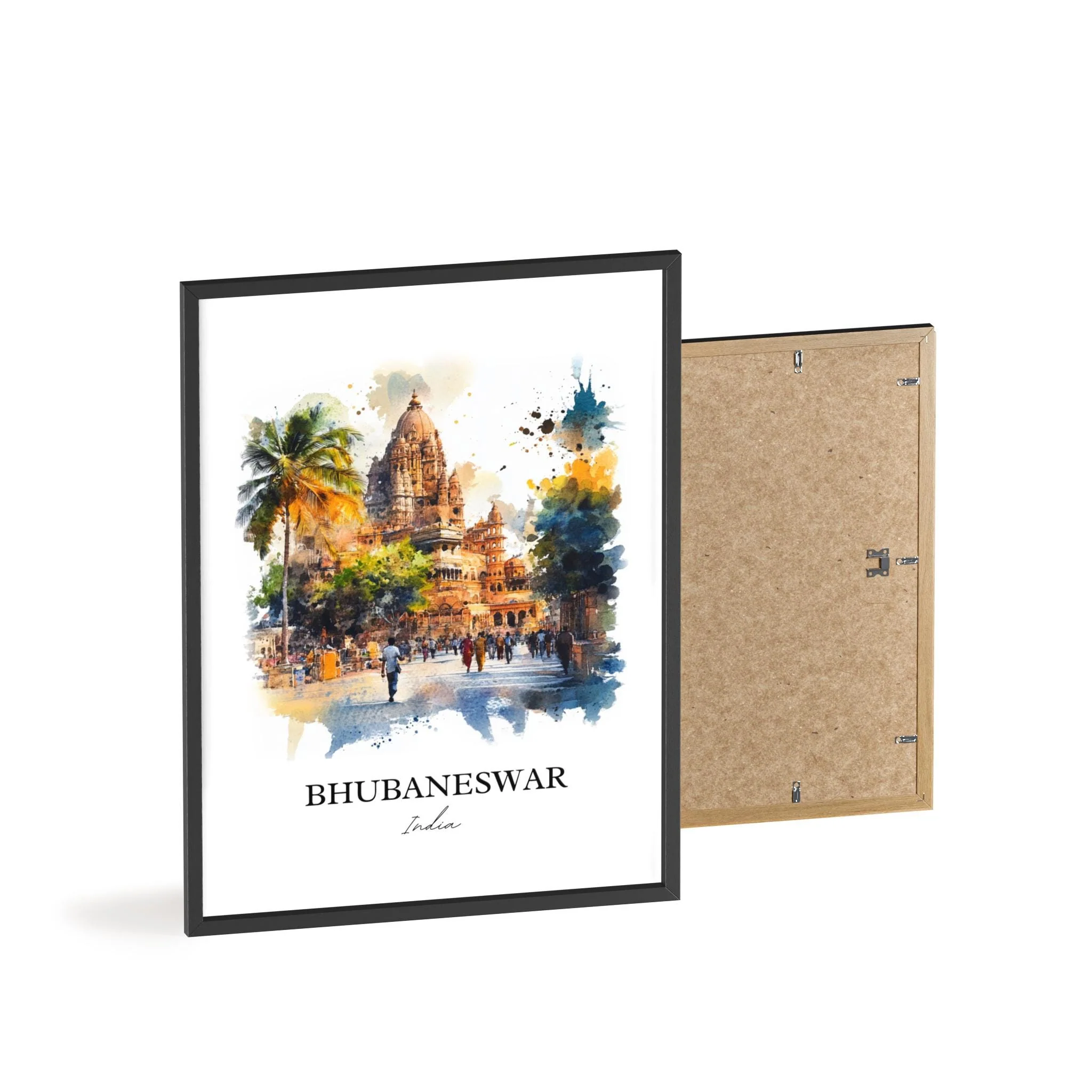 Bhubaneswar, India – Watercolor Art Print - Image 8