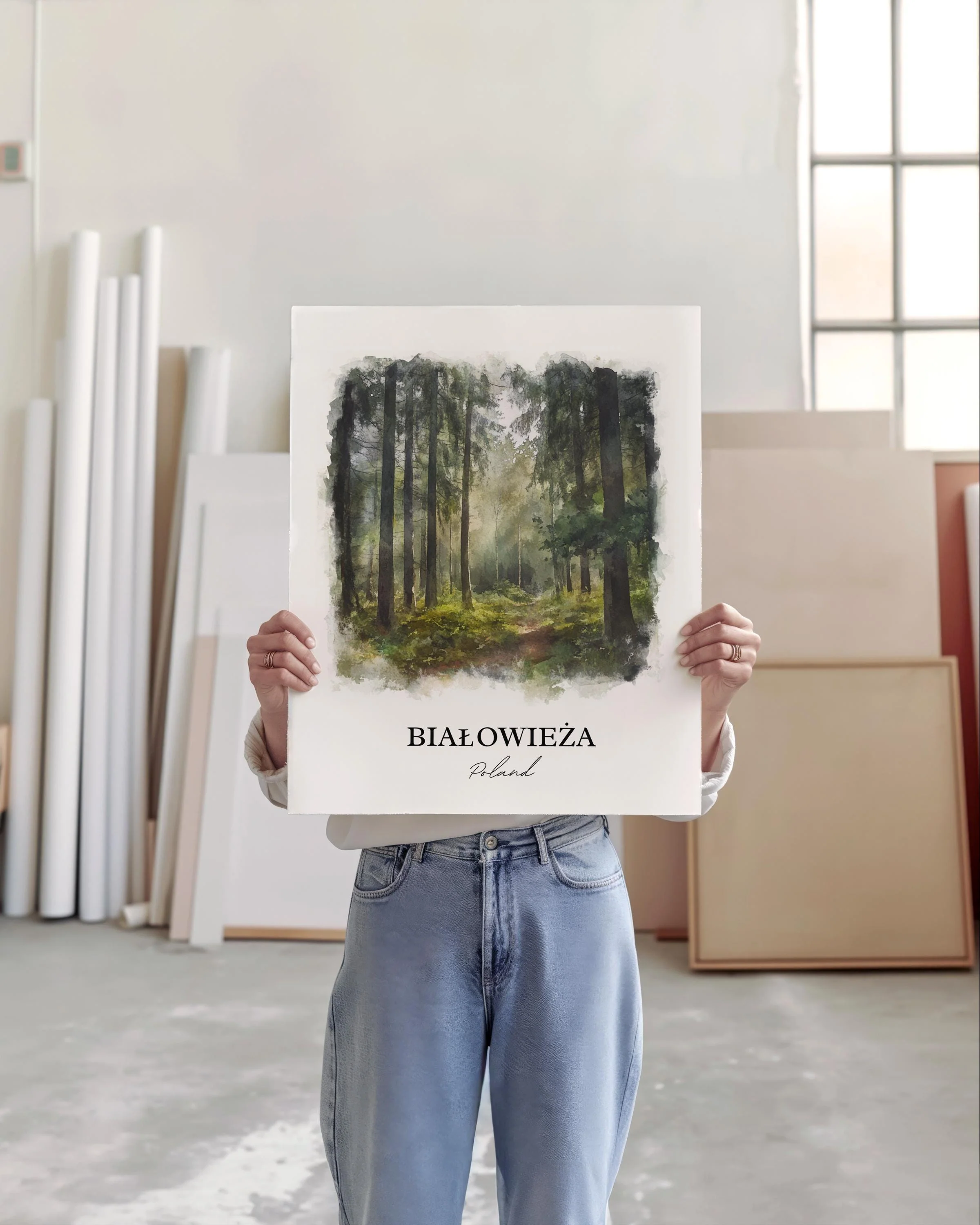 Bialowieza, Poland – Watercolor Art Print - Image 3