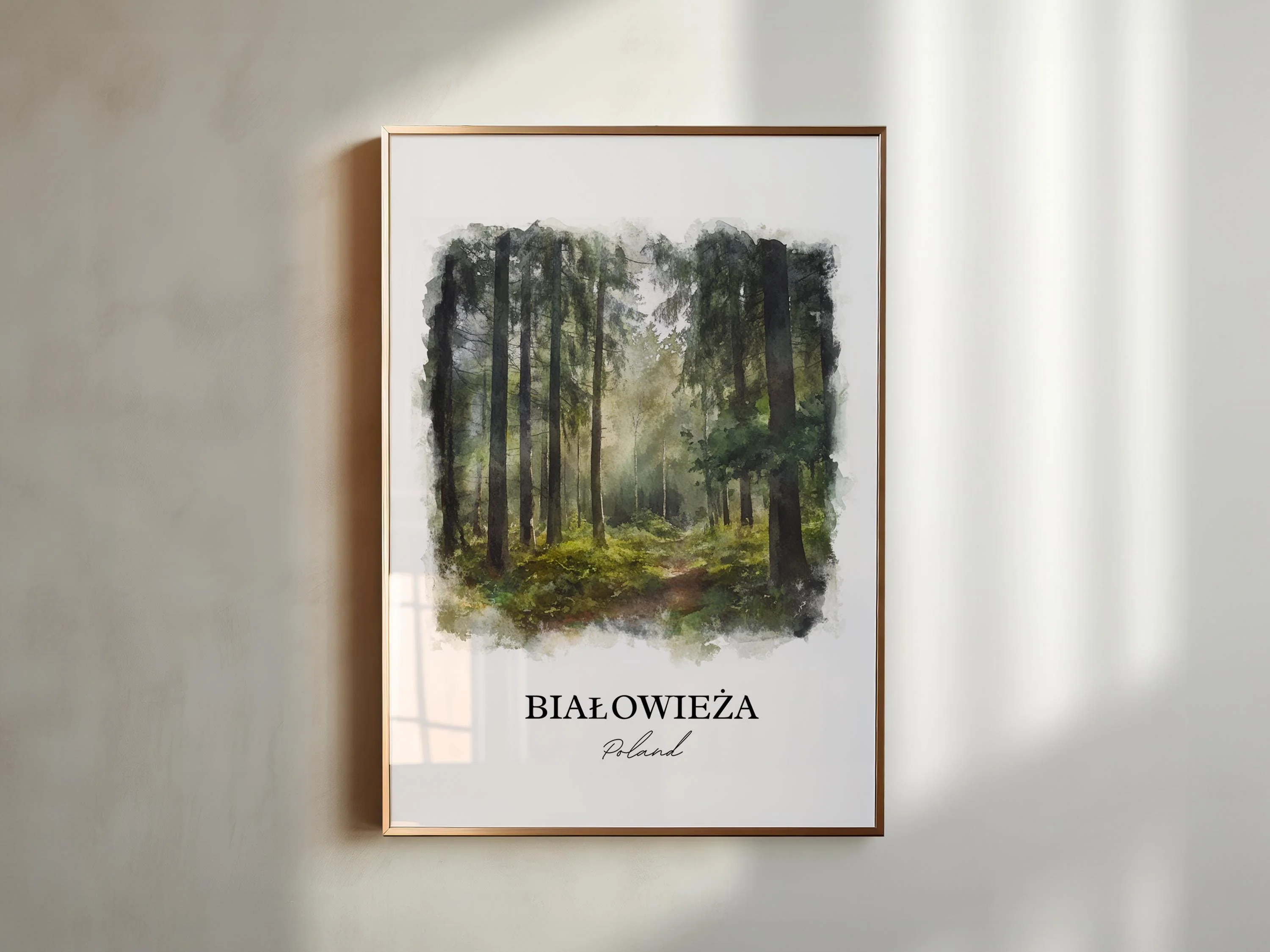 Bialowieza, Poland – Watercolor Art Print - Image 5