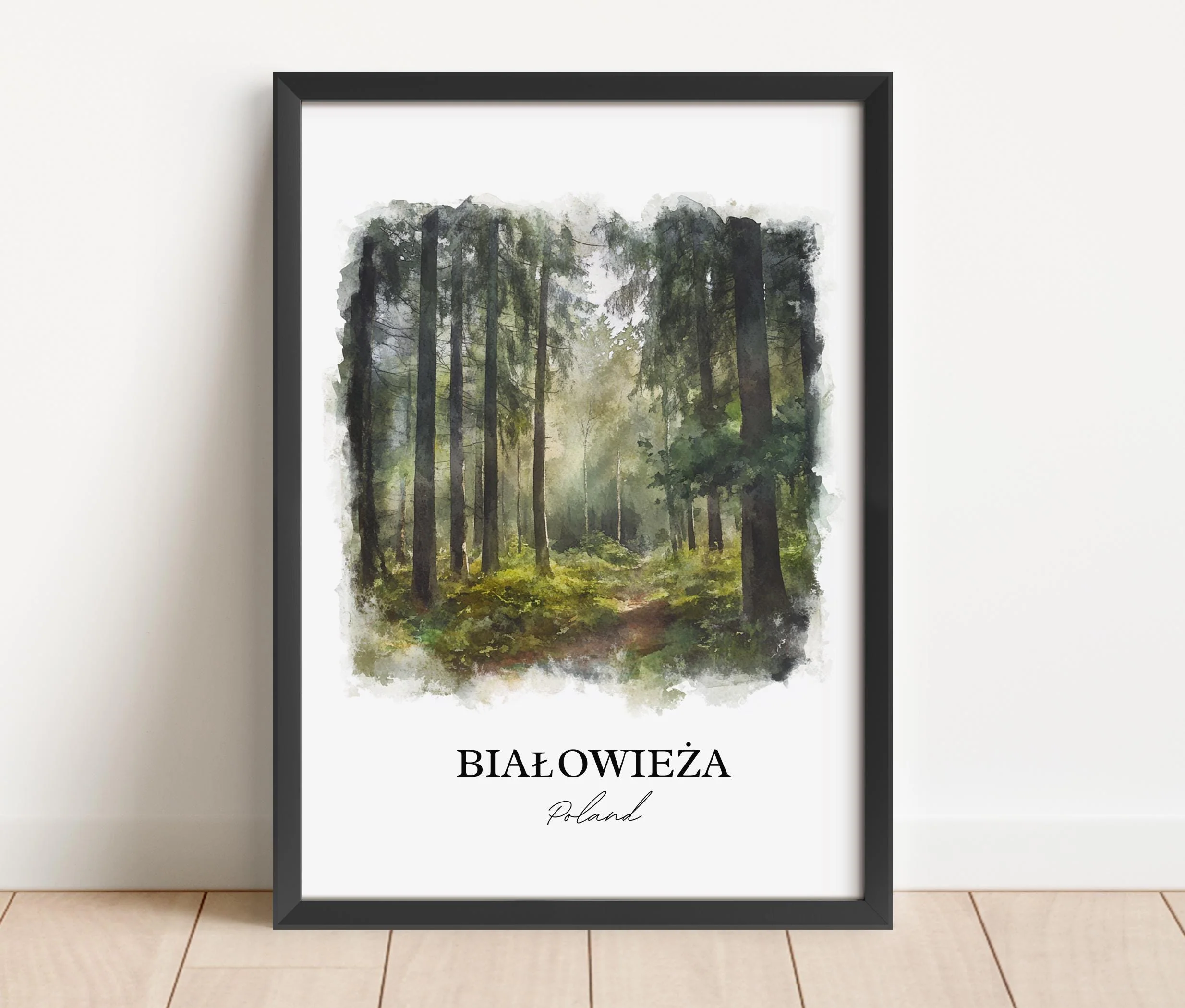 Bialowieza, Poland – Watercolor Art Print - Image 6
