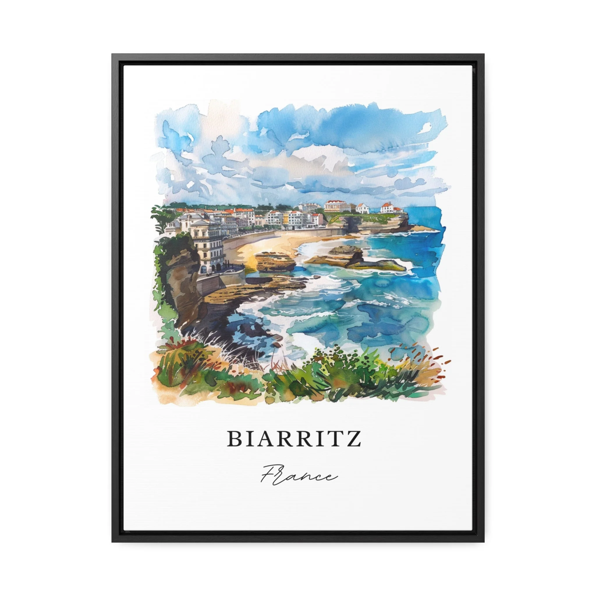 Biarritz, France – Watercolor Art Print - Image 5