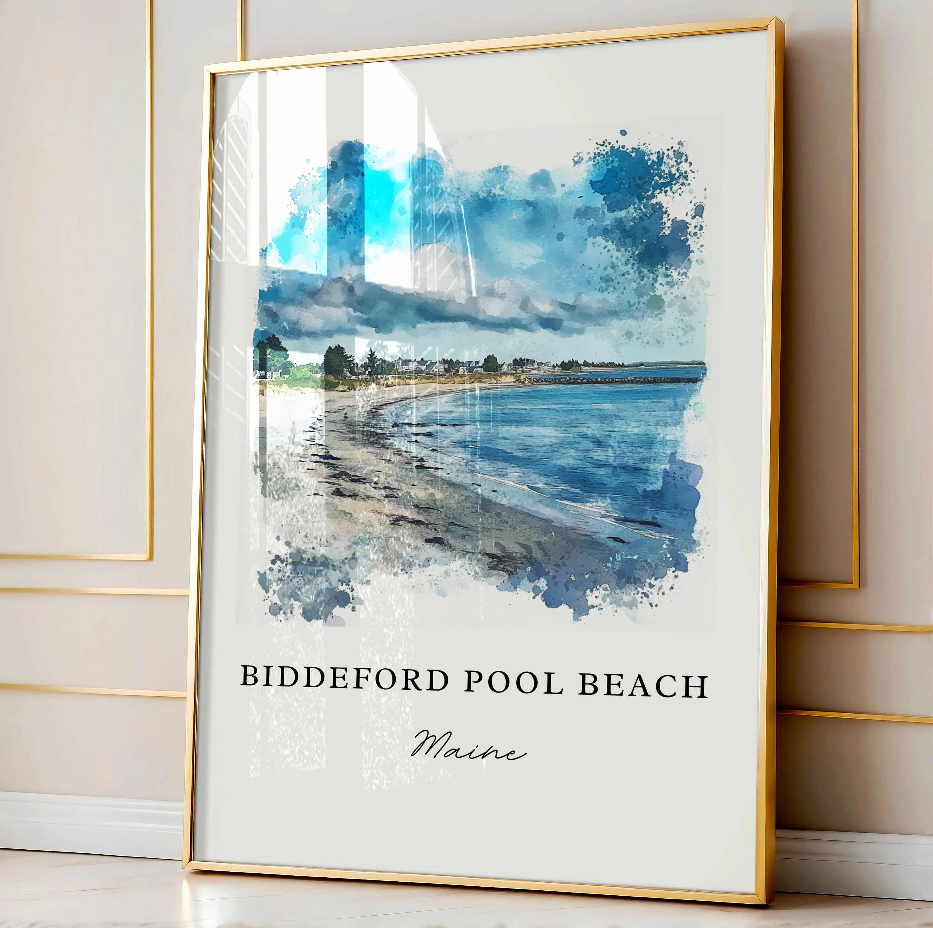 Biddeford Pool, Maine – Watercolor Art Print - Image 10
