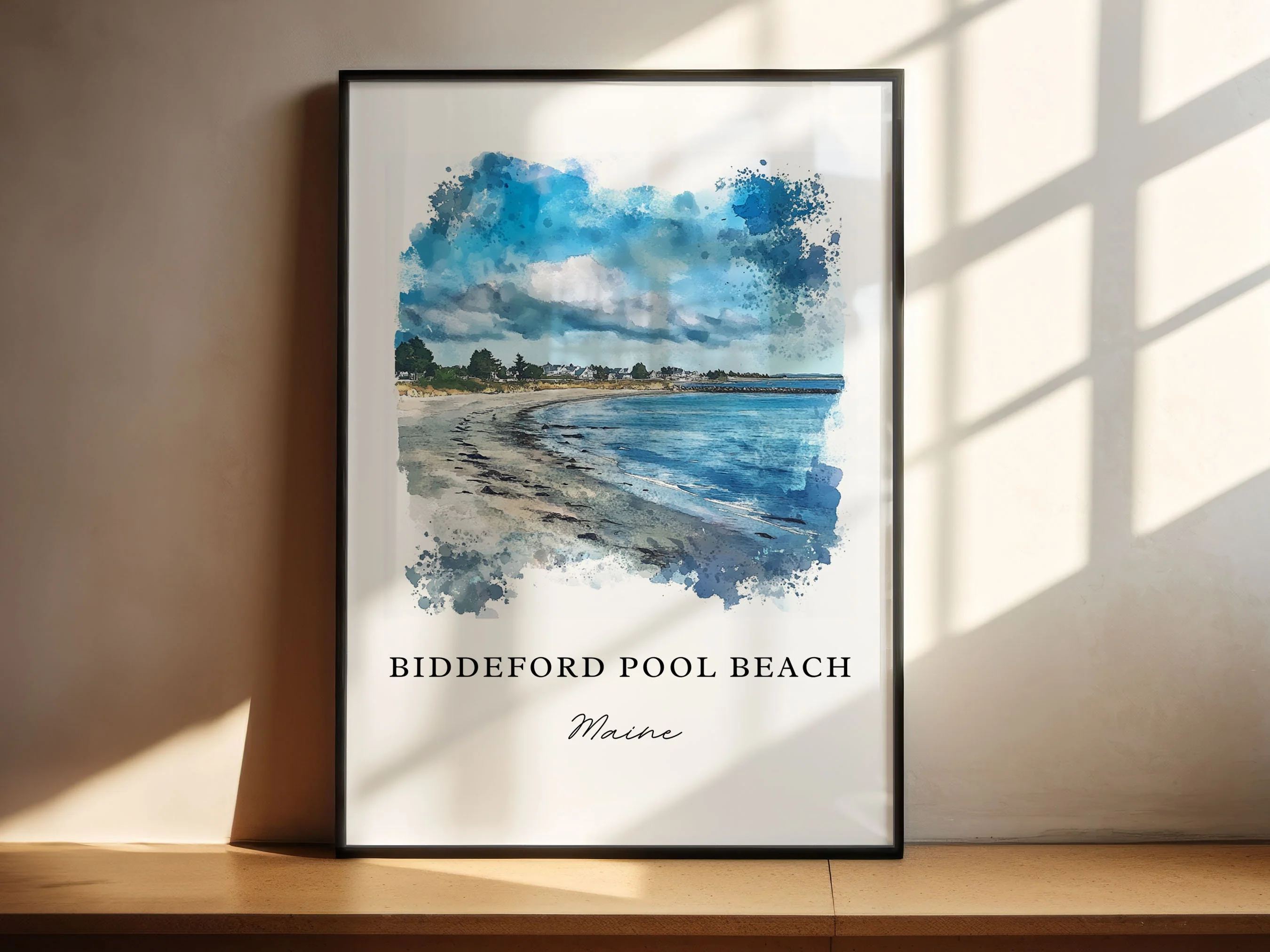 Biddeford Pool, Maine – Watercolor Art Print - Image 4