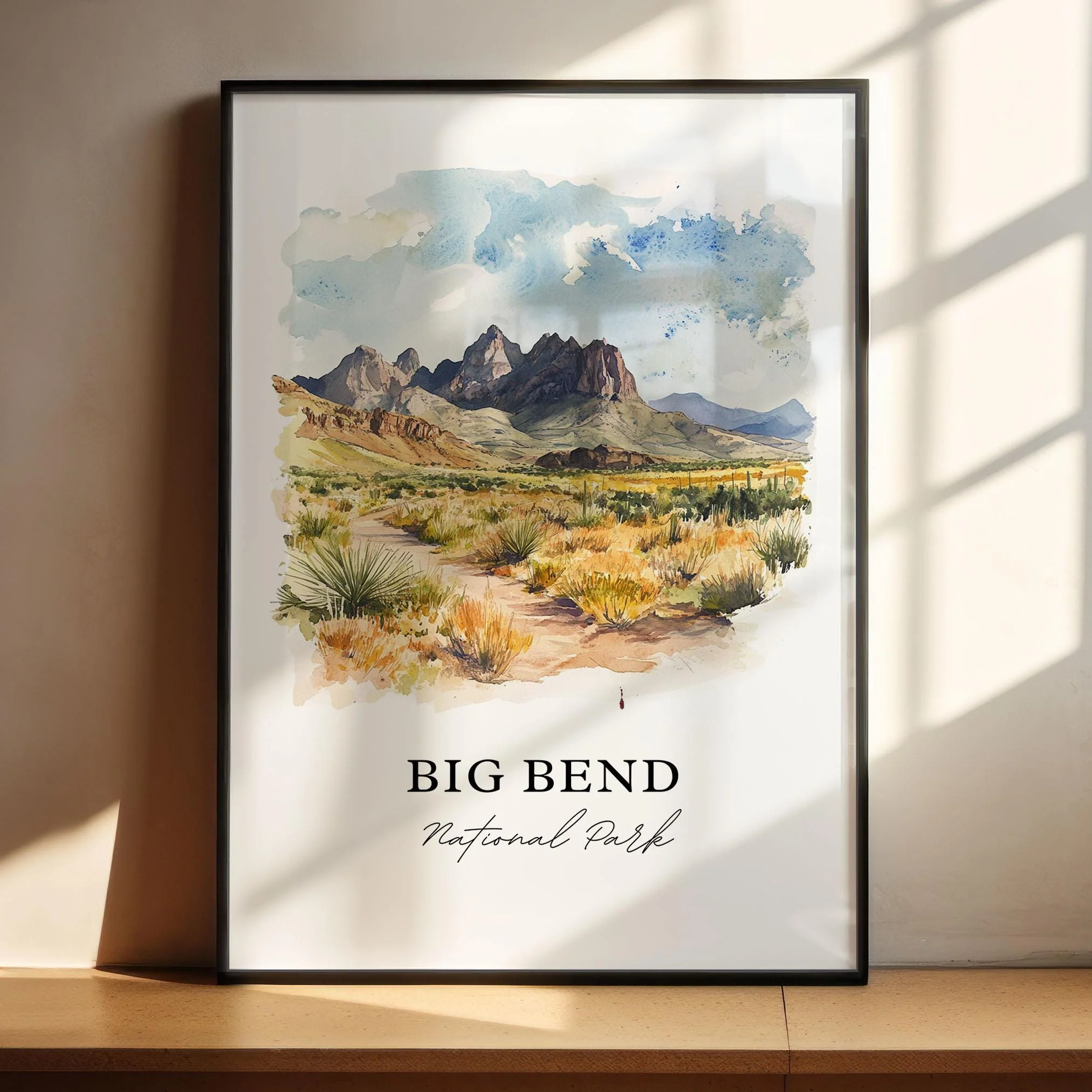 Big Bend National Park, USA – Watercolor Art Print - Image 5