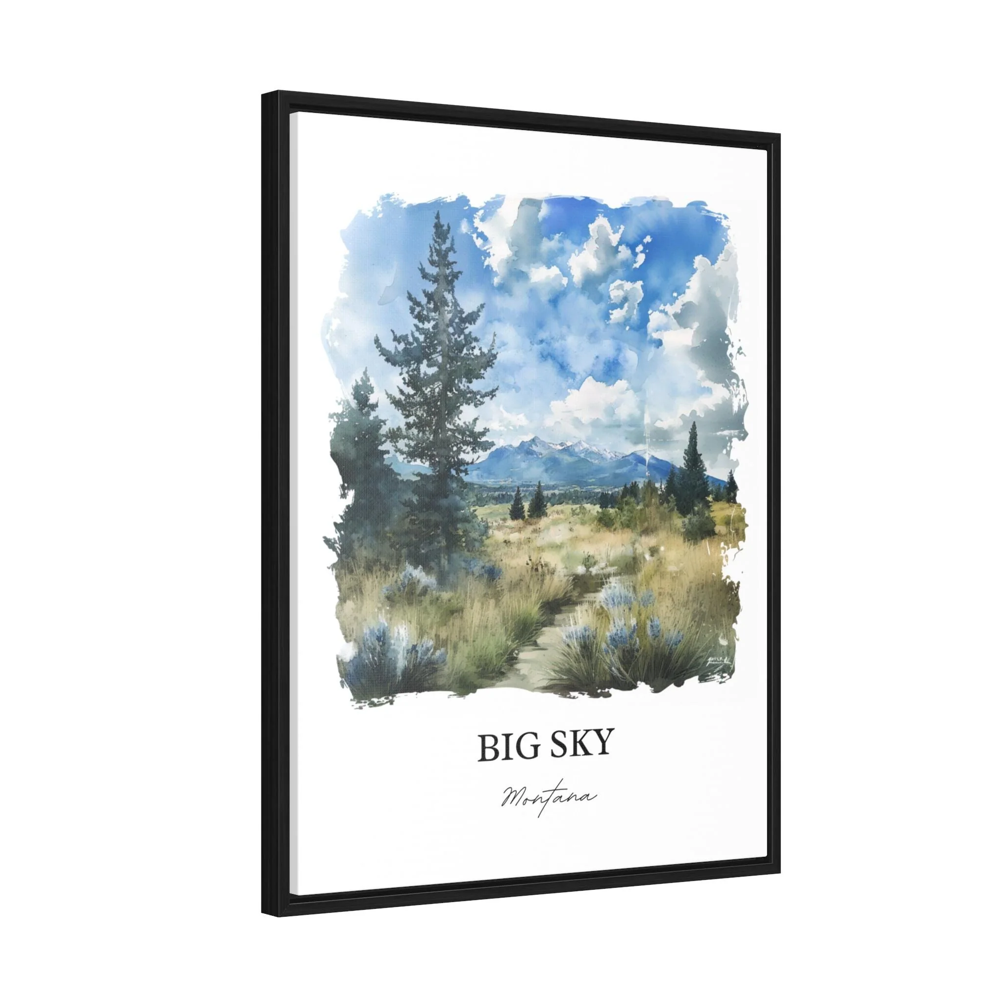 Big Sky, Montana, USA – Watercolor Art Print - Image 8
