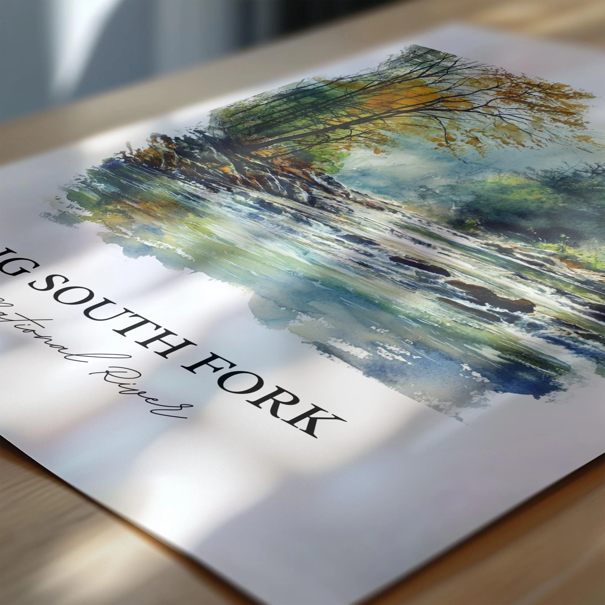 Big South Fork, USA – Watercolor Art Print - Image 2