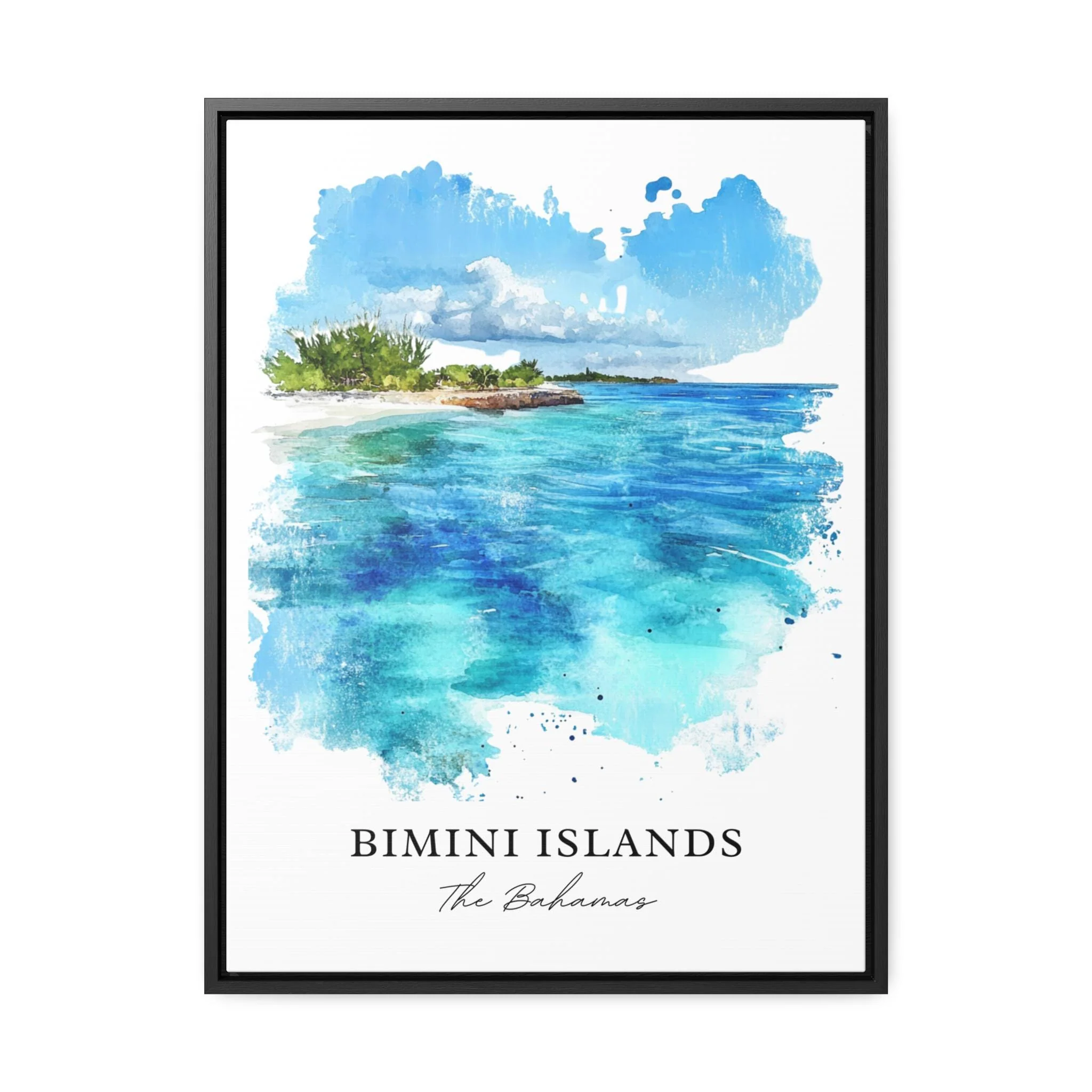 Bimini Islands, Bahamas – Watercolor Art Print - Image 5