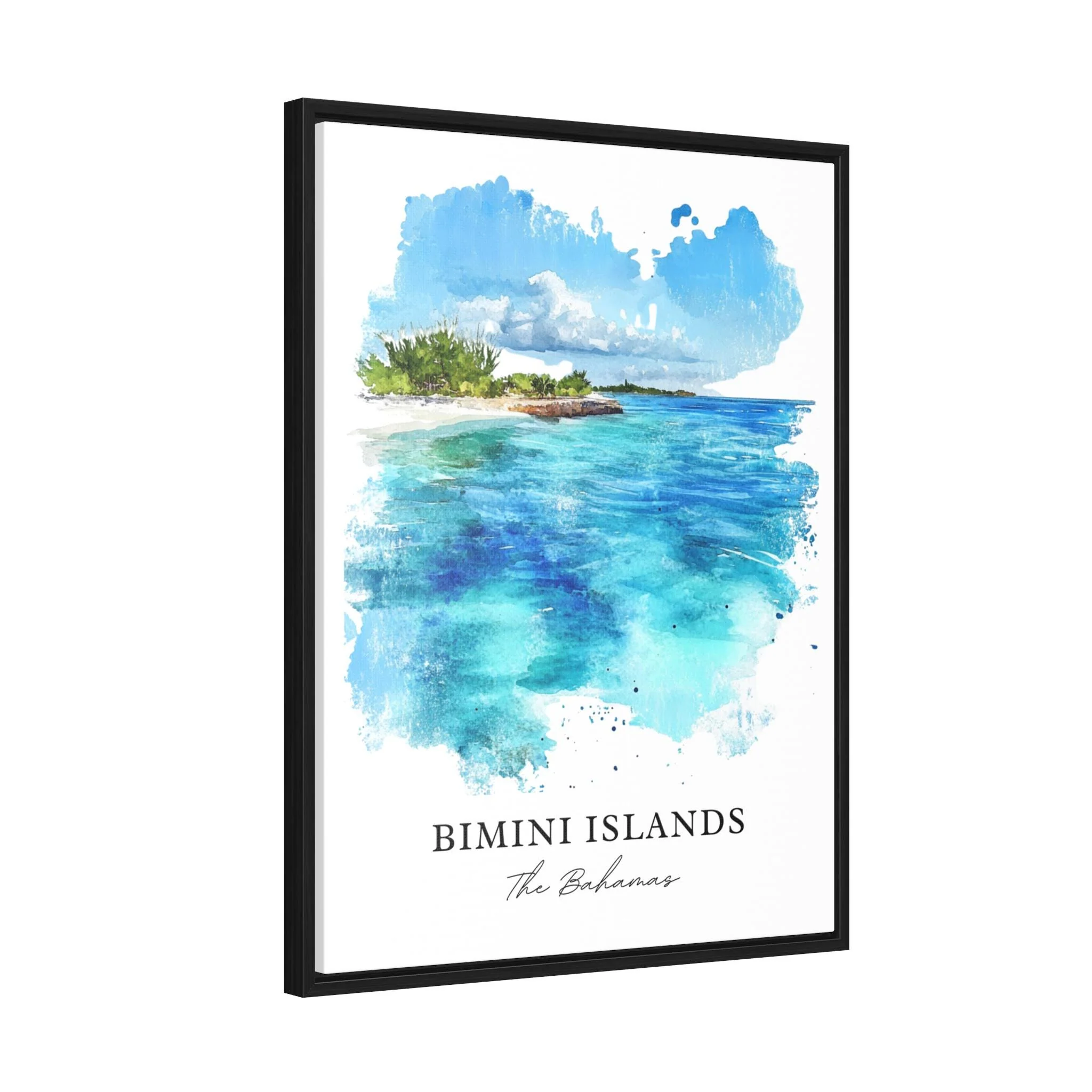 Bimini Islands, Bahamas – Watercolor Art Print - Image 6