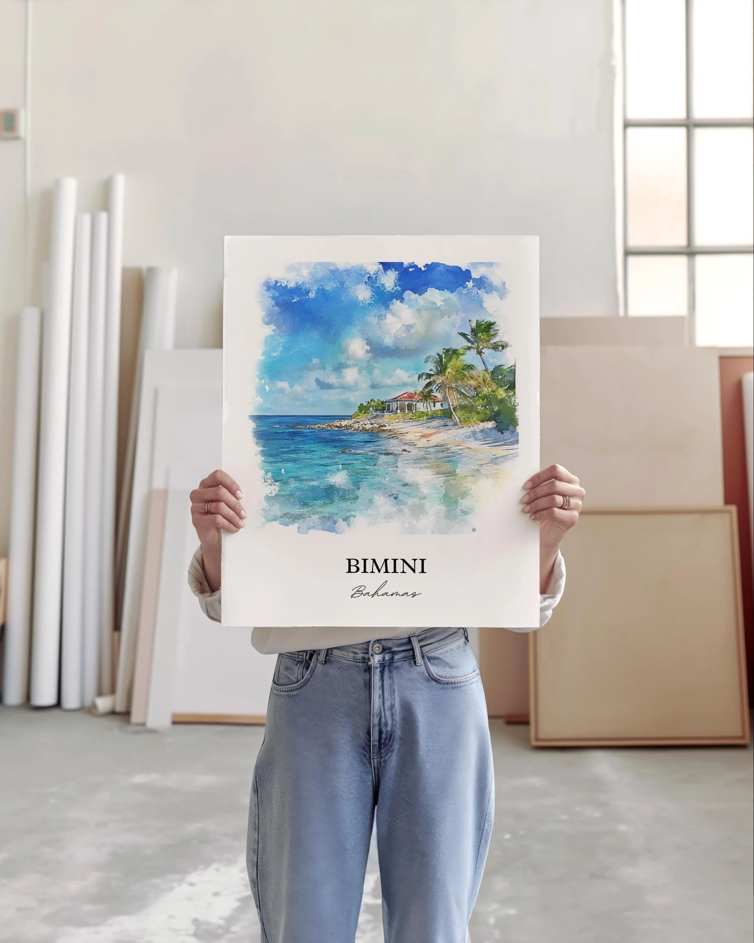 Bimini, Bahamas – Watercolor Art Print - Image 3