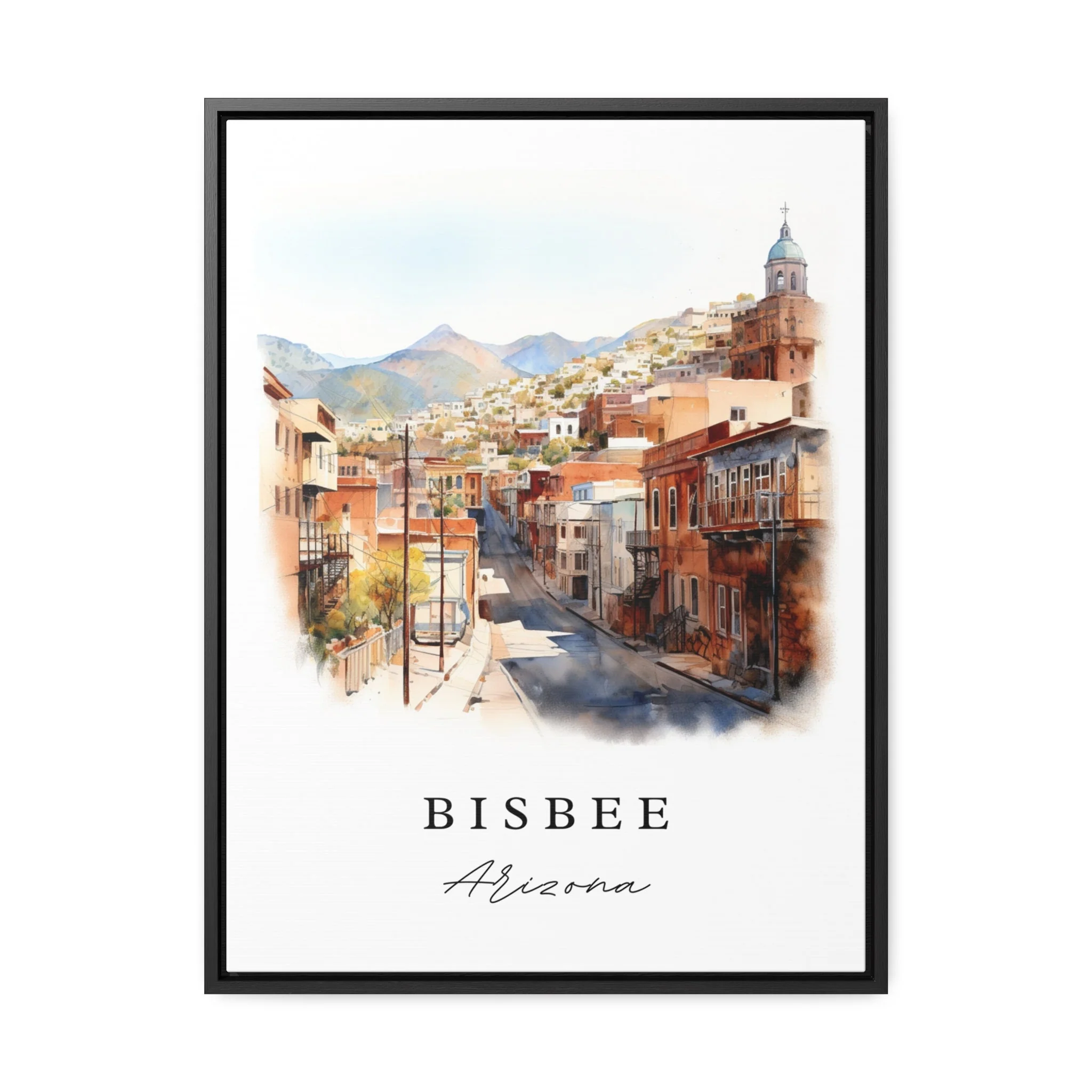 Bisbee, Arizona, Arizona – Watercolor Art Print - Image 5
