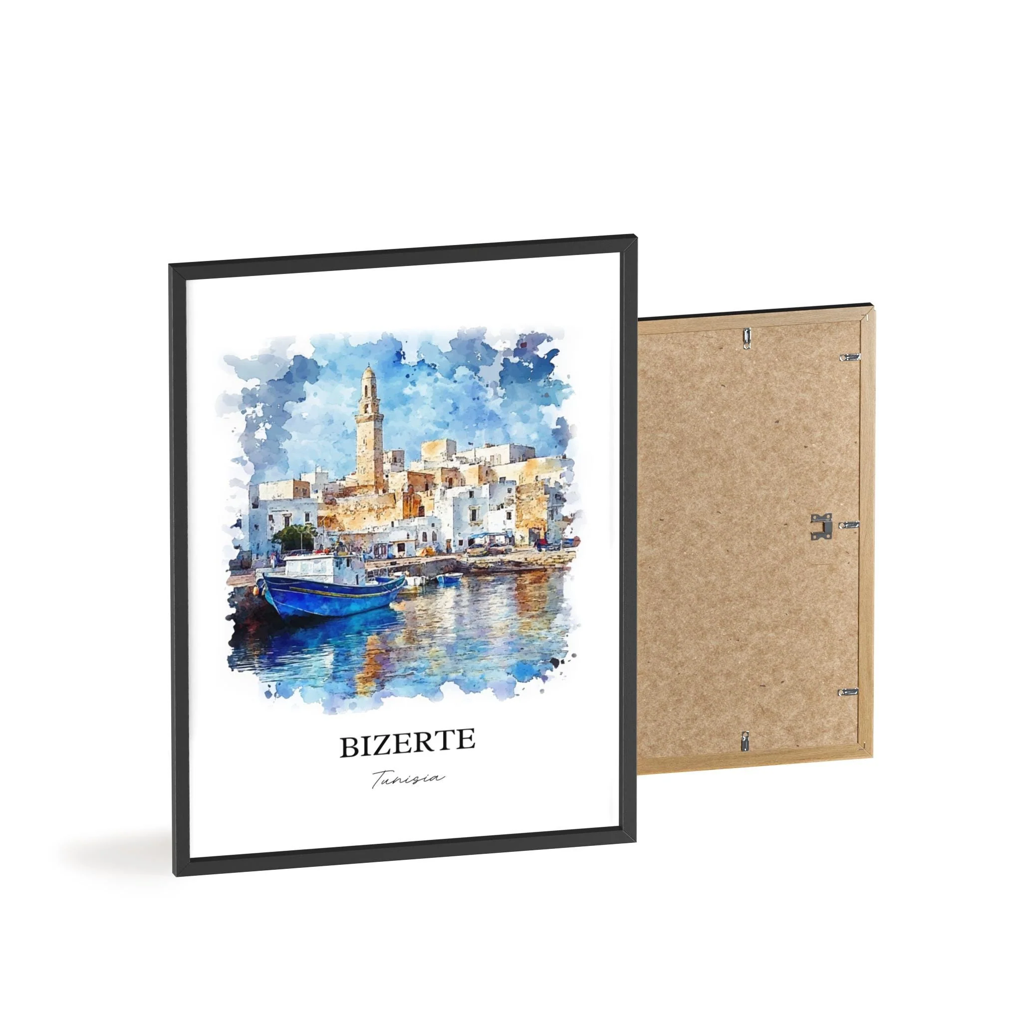 Bizerte, Tunisia – Watercolor Art Print - Image 8