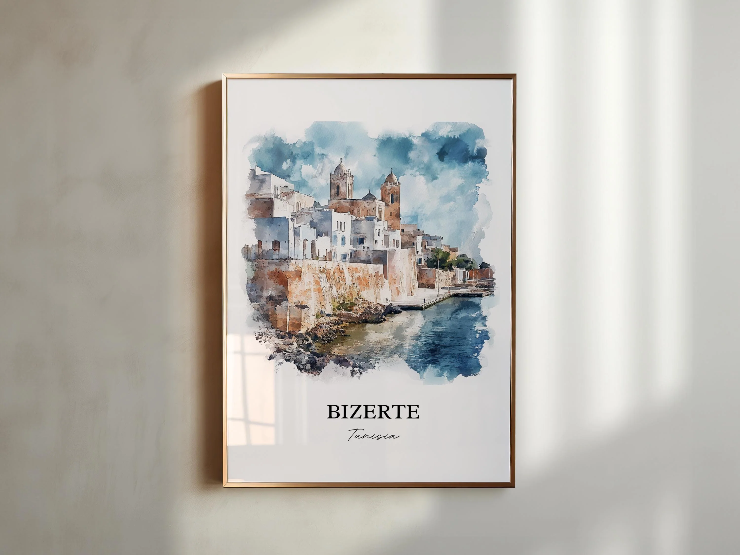Bizerte, Tunisia – Watercolor Art Print - Image 3