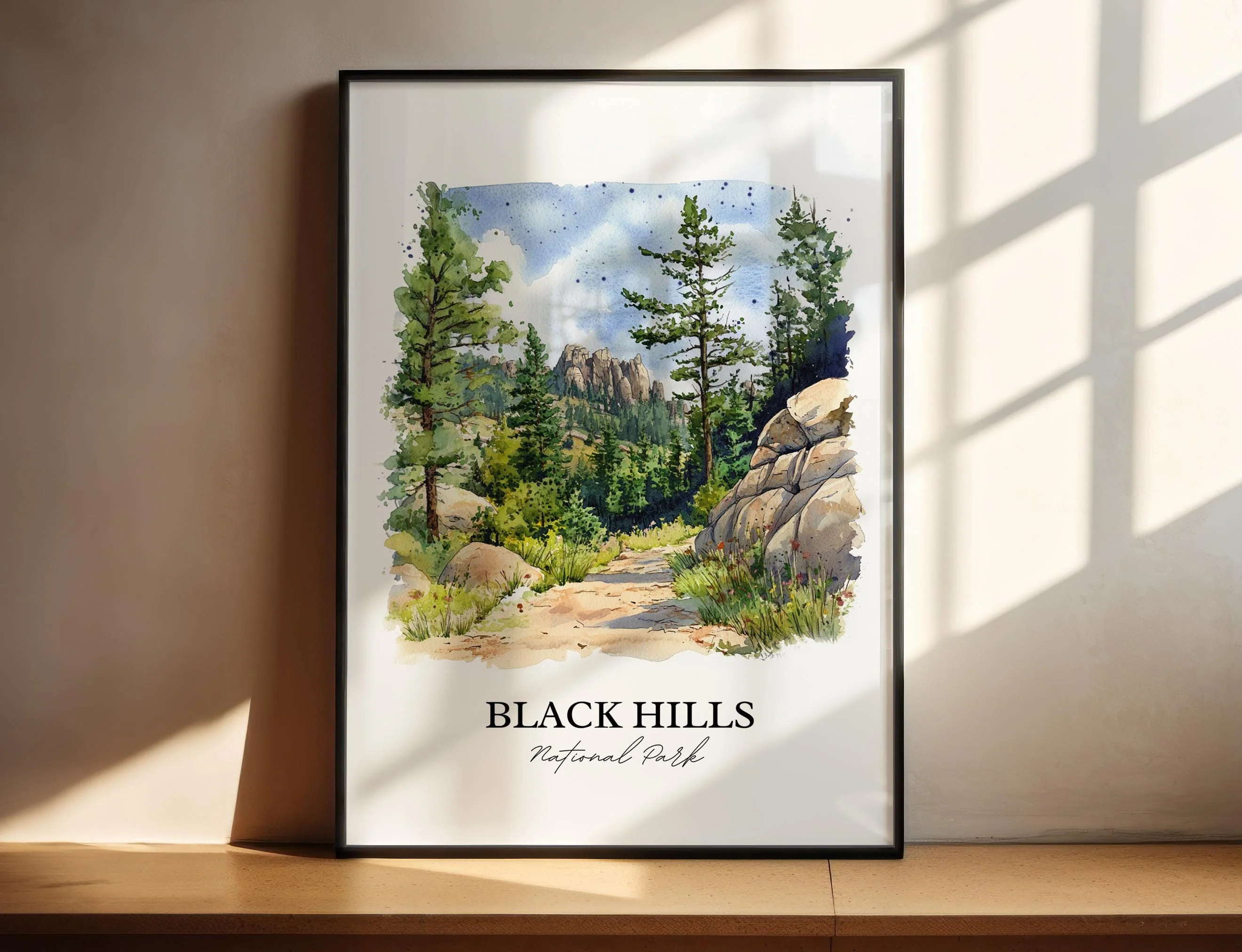 Black Hills, South Dakota – Watercolor Art Print