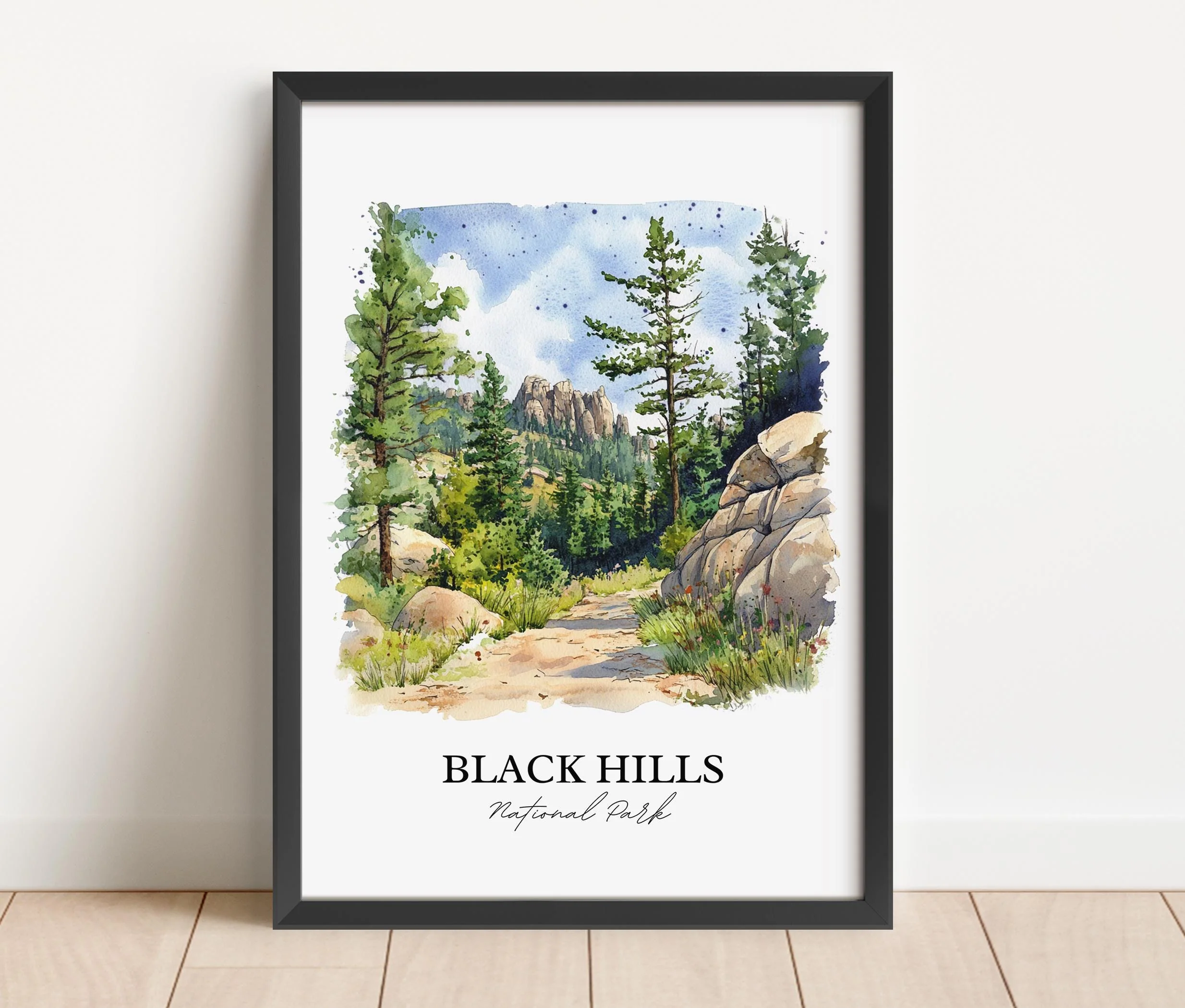 Black Hills, South Dakota – Watercolor Art Print - Image 5
