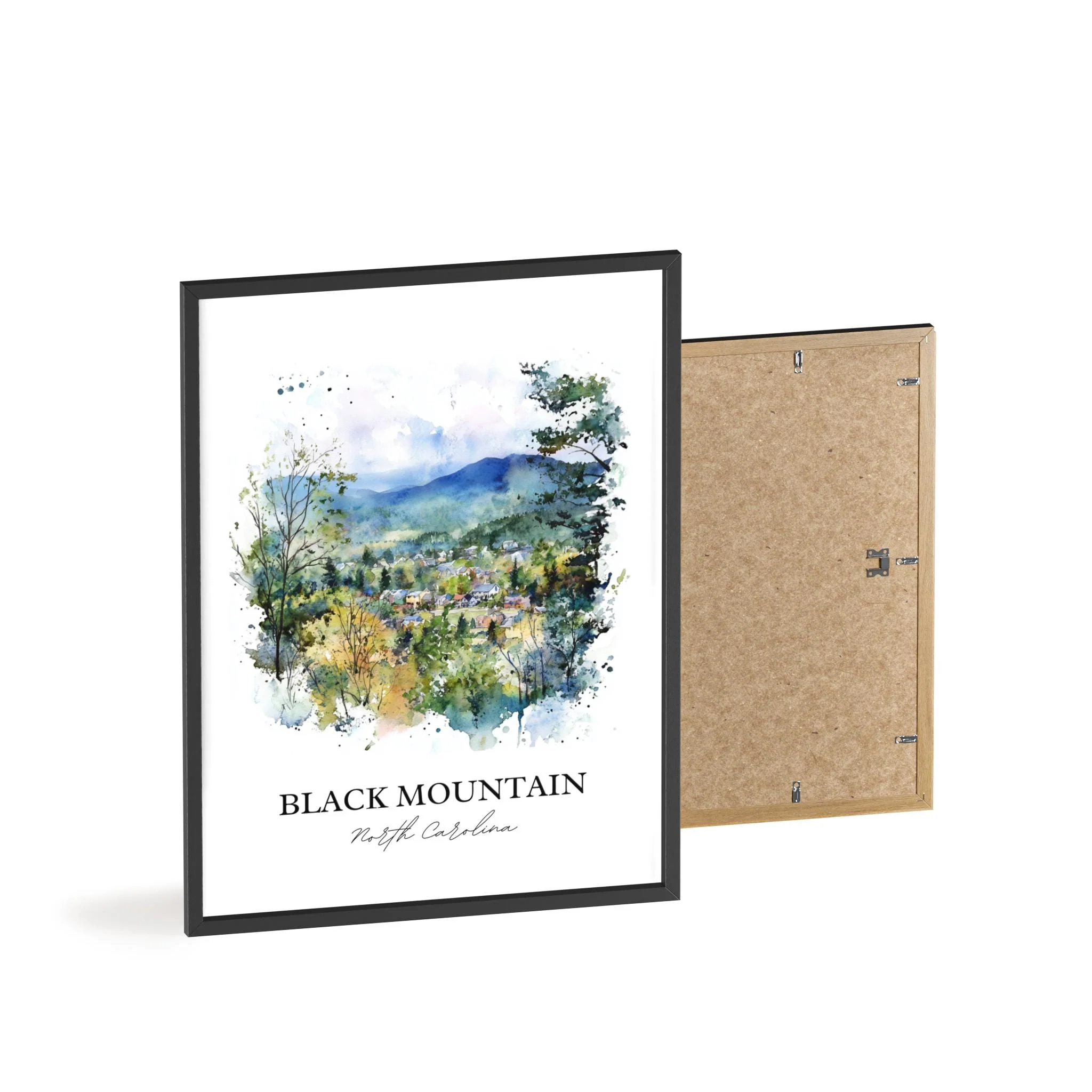 Black Mountain, USA – Watercolor Art Print - Image 8