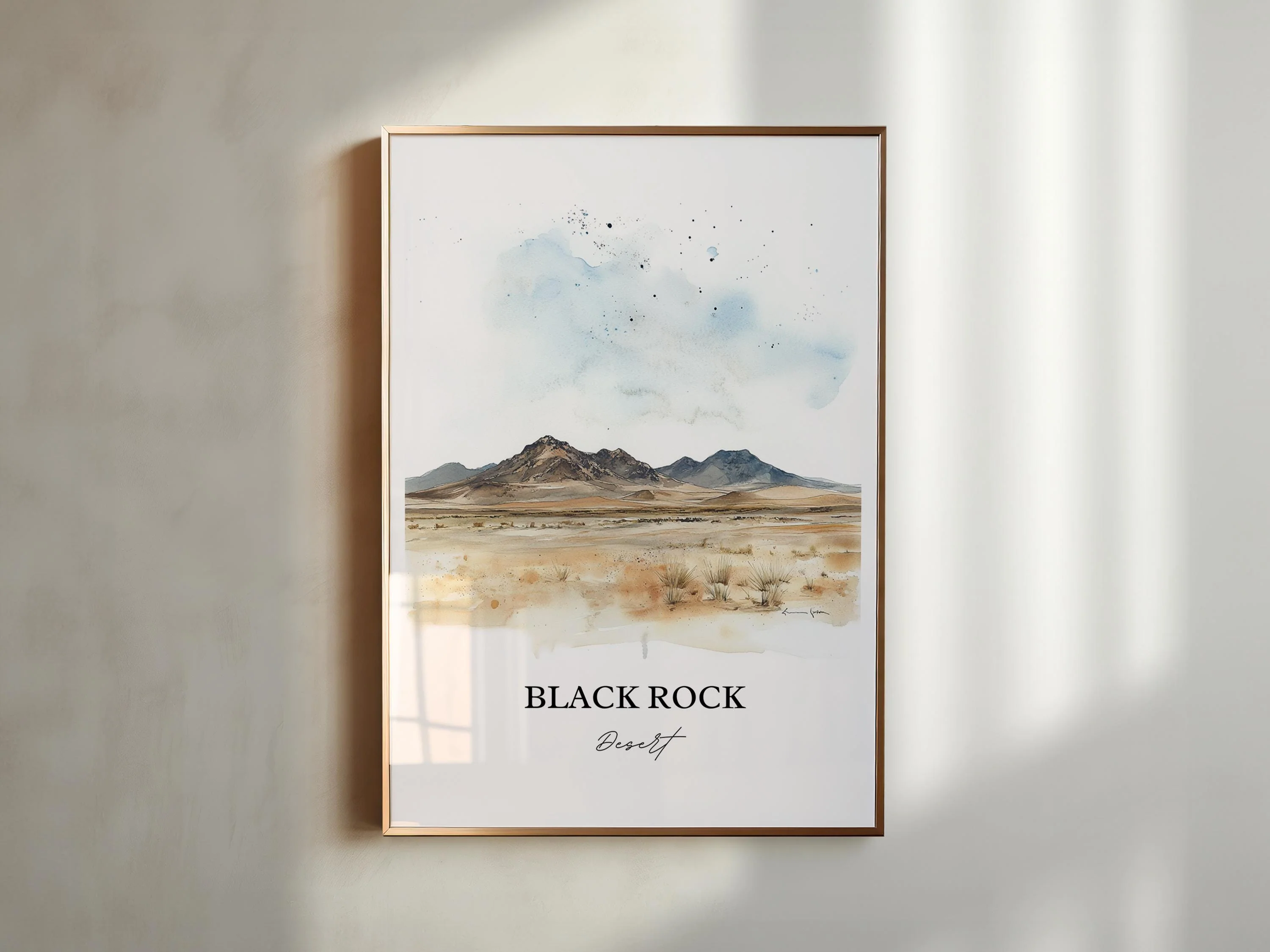 Black Rock Desert, Nevada, USA – Watercolor Art Print - Image 6