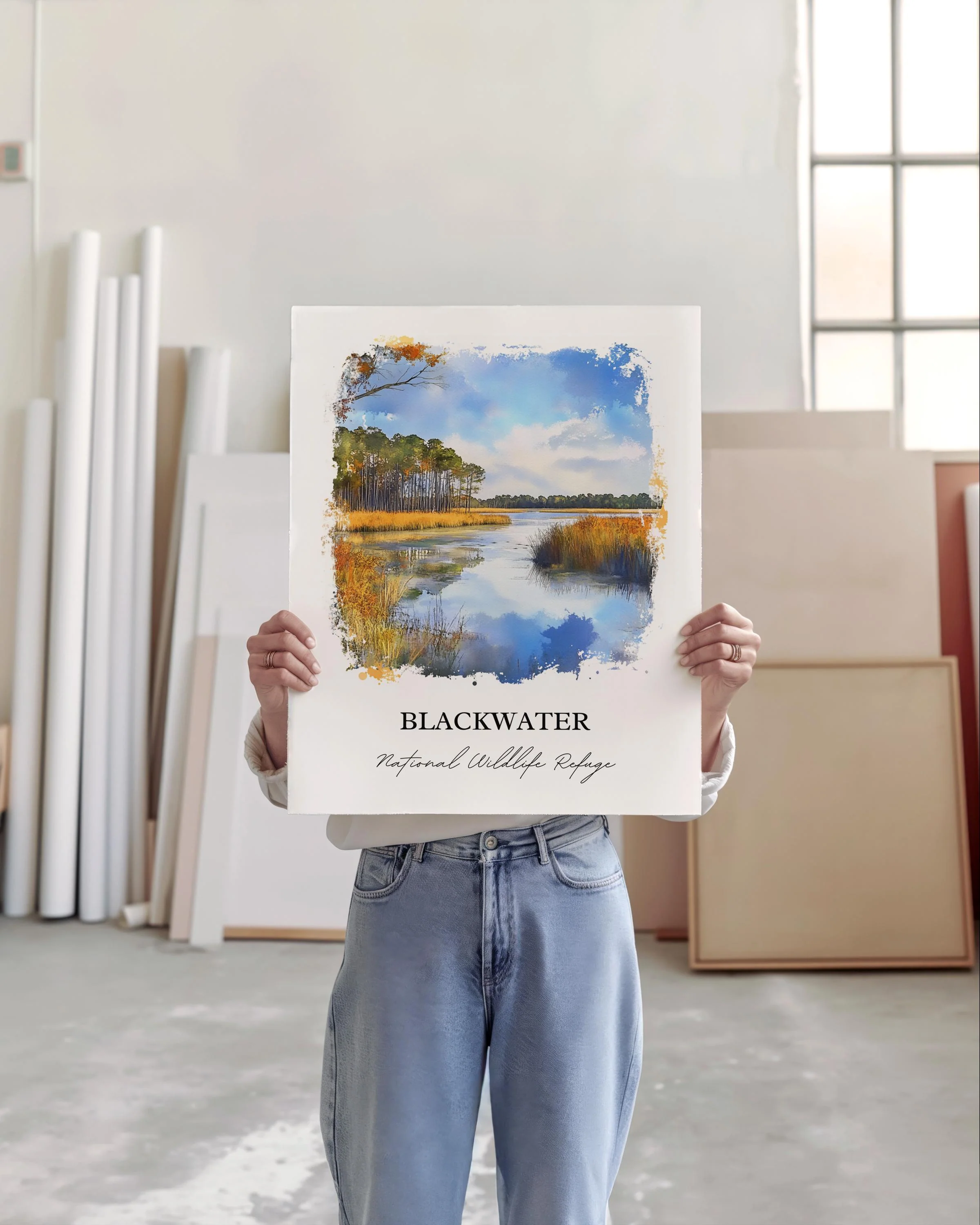 Cambridge, Maryland, USA – Watercolor Art Print - Image 3