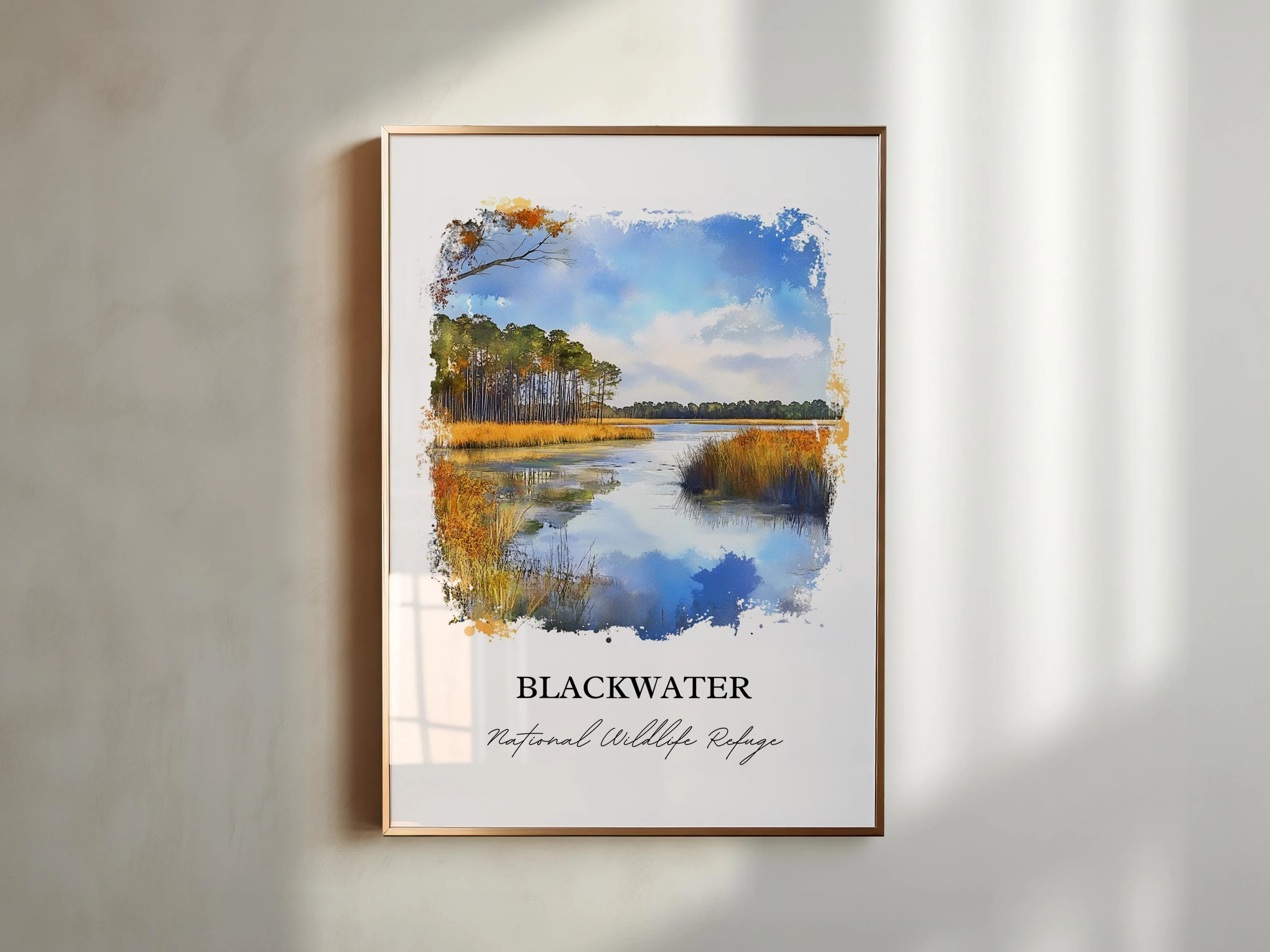 Cambridge, Maryland, USA – Watercolor Art Print - Image 6
