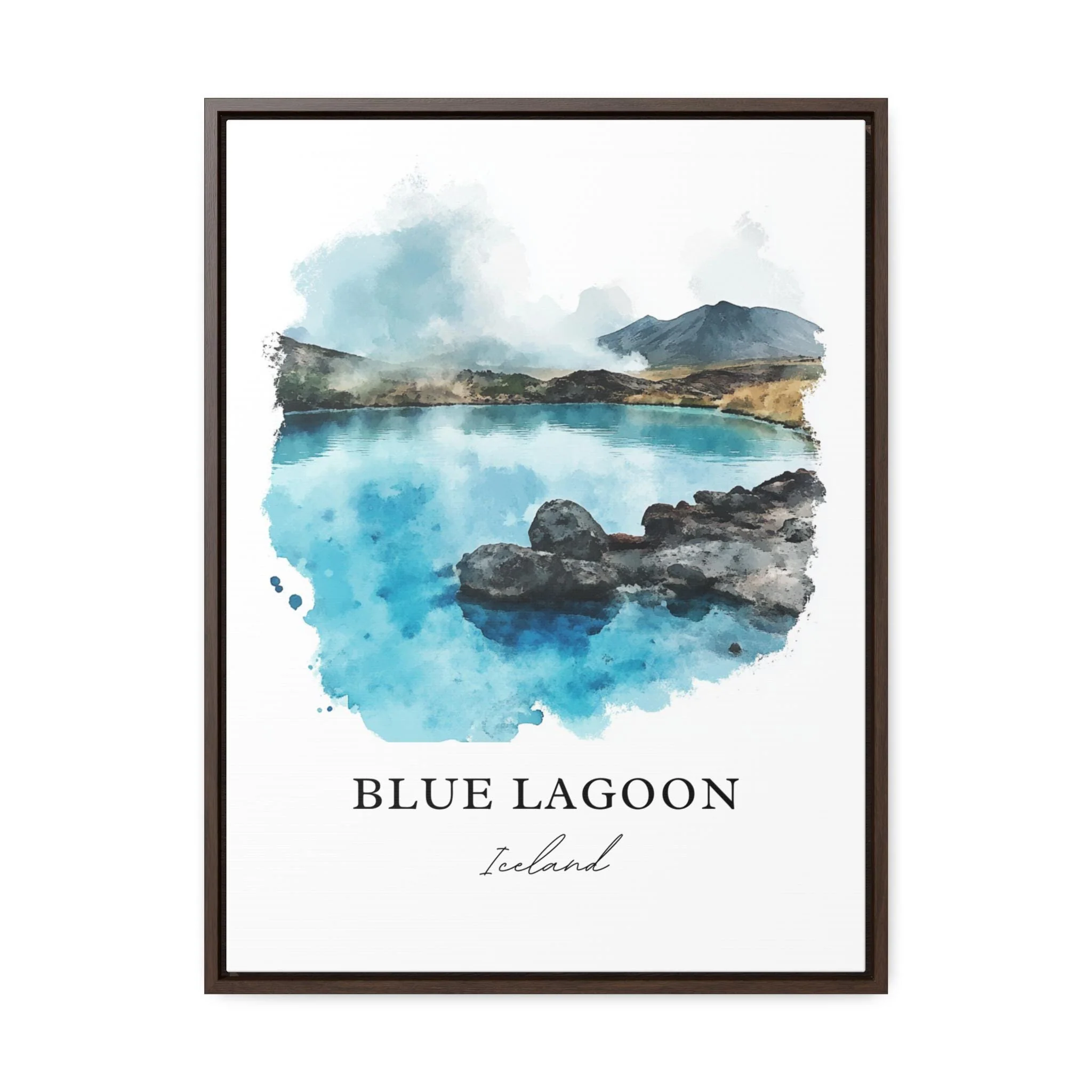 Blue Lagoon, Iceland – Watercolor Art Print - Image 6