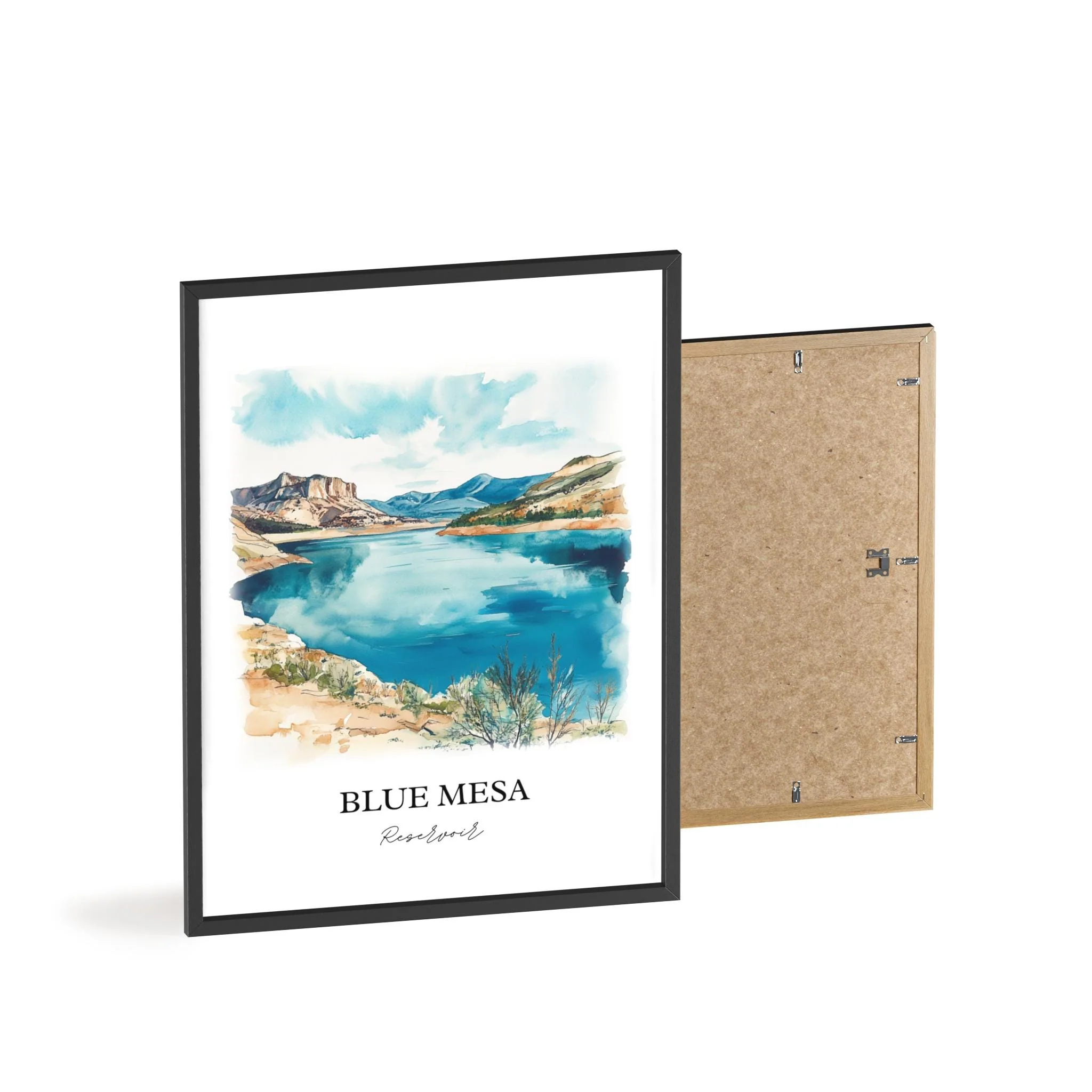 Blue Mesa Reservoir, Colorado, USA – Watercolor Art Print - Image 8