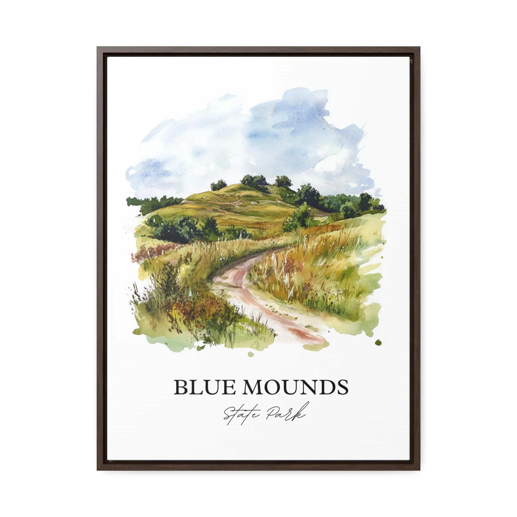 Blue Mounds State Park, USA – Watercolor Art Print - Image 7