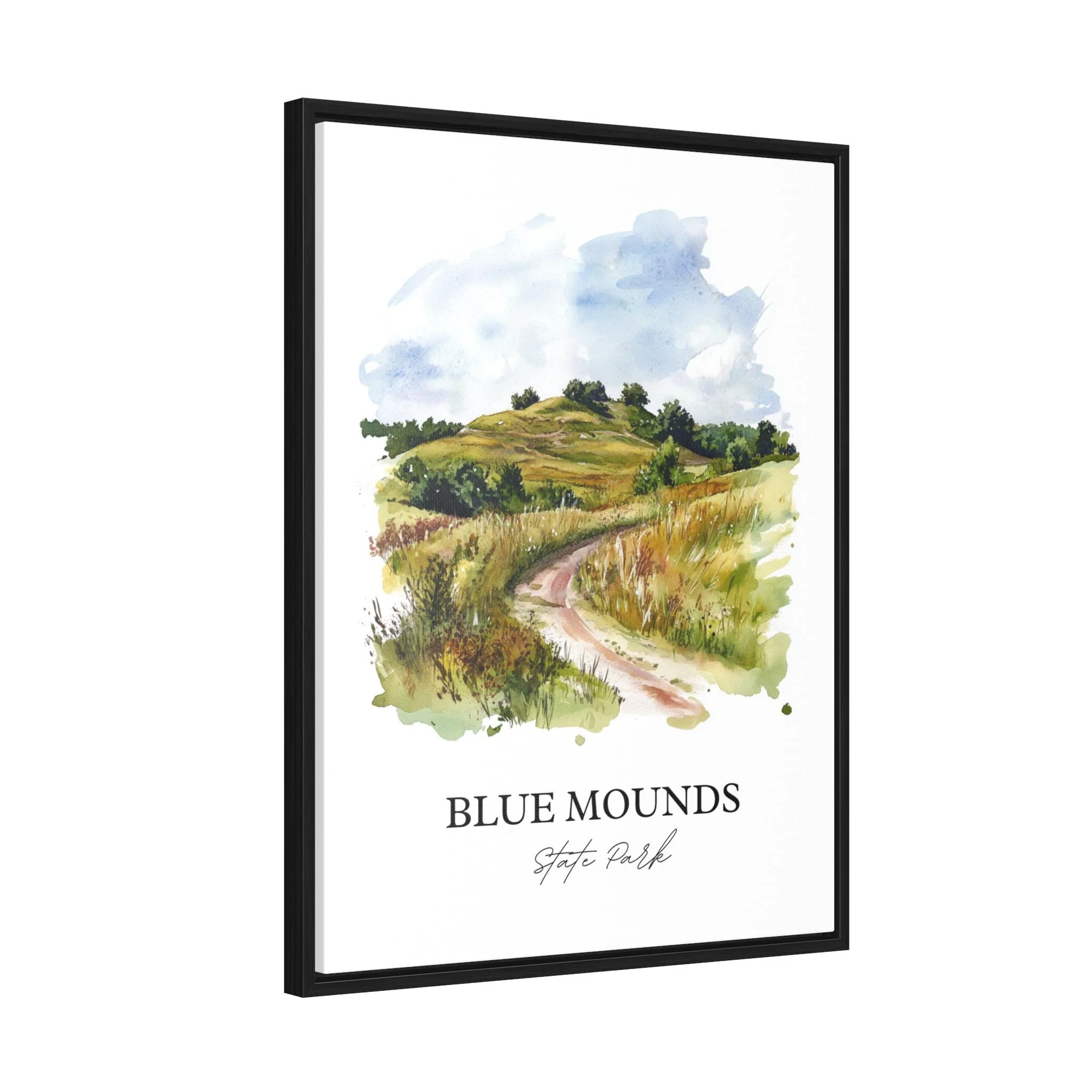 Blue Mounds State Park, USA – Watercolor Art Print - Image 8