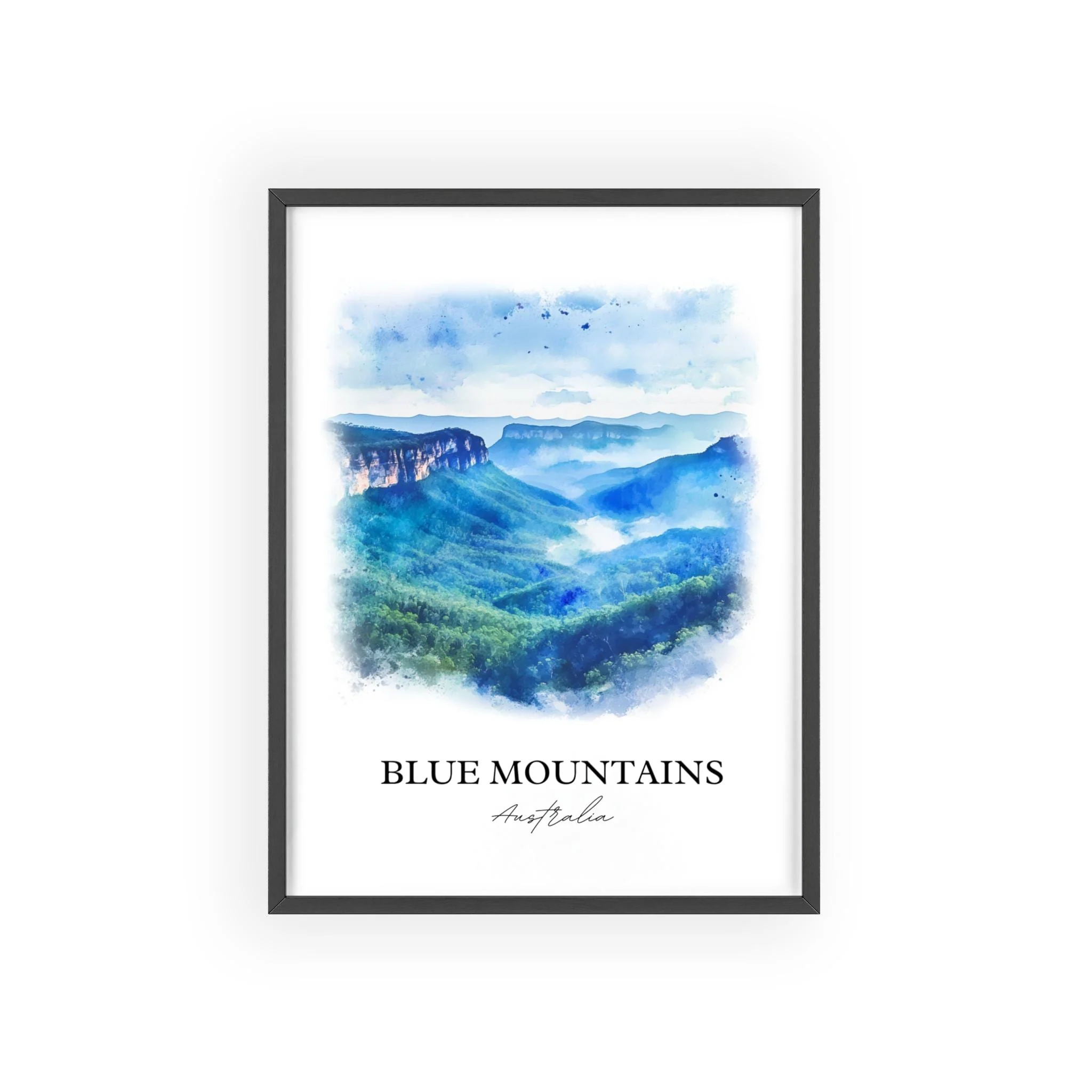 Blue Mountains, Australia – Watercolor Art Print - Image 5