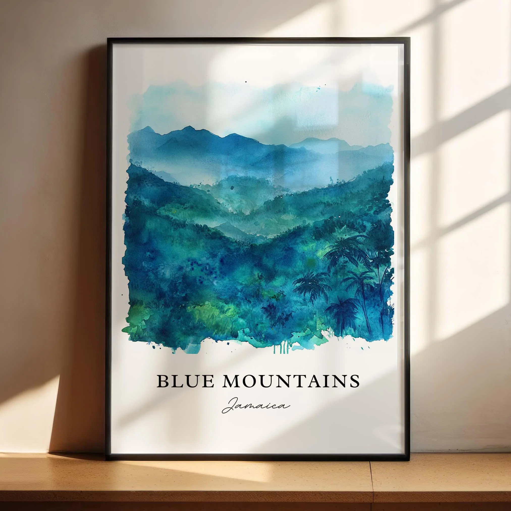 Blue Mountains, Jamaica – Watercolor Art Print