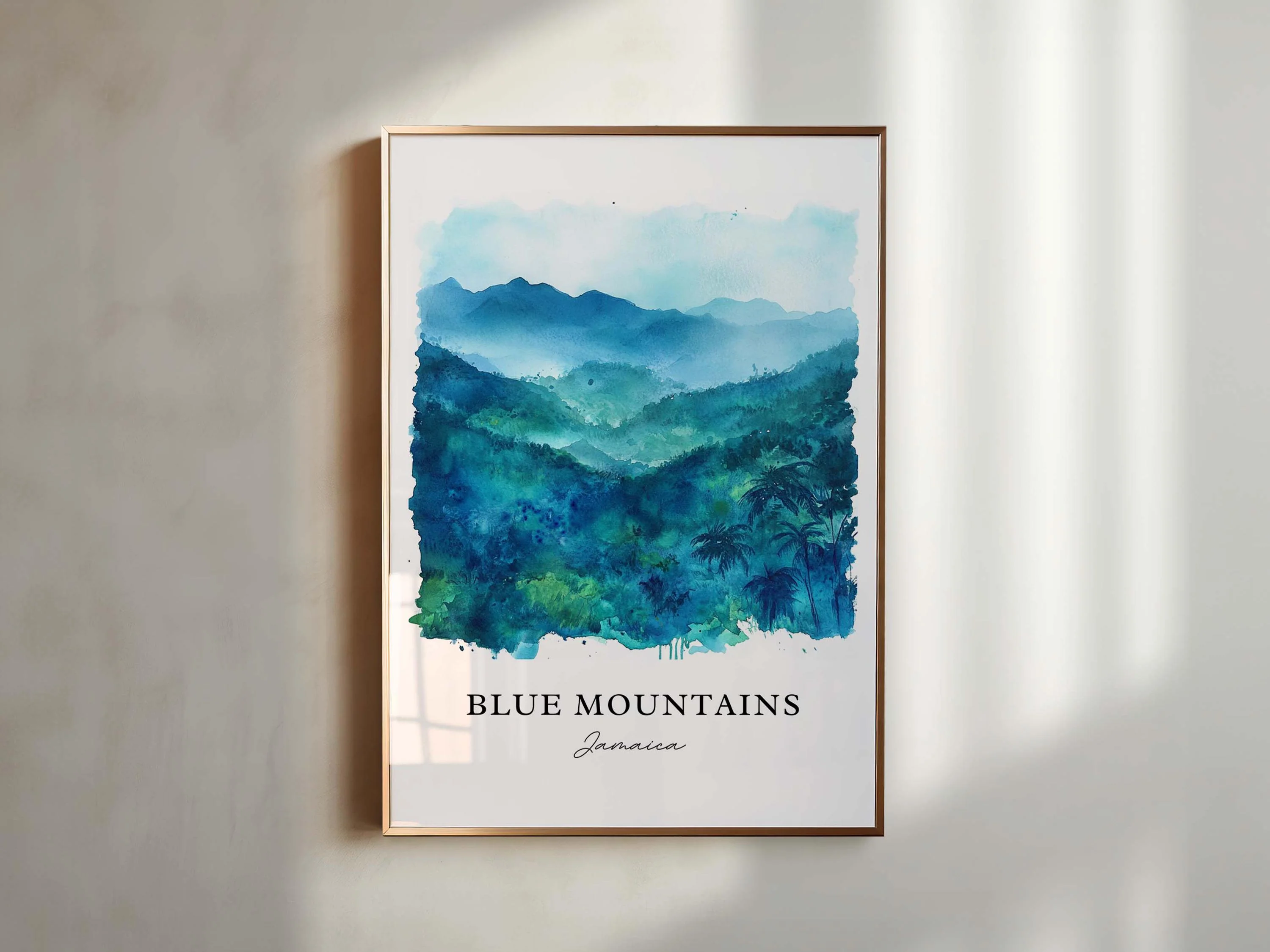 Blue Mountains, Jamaica – Watercolor Art Print - Image 3