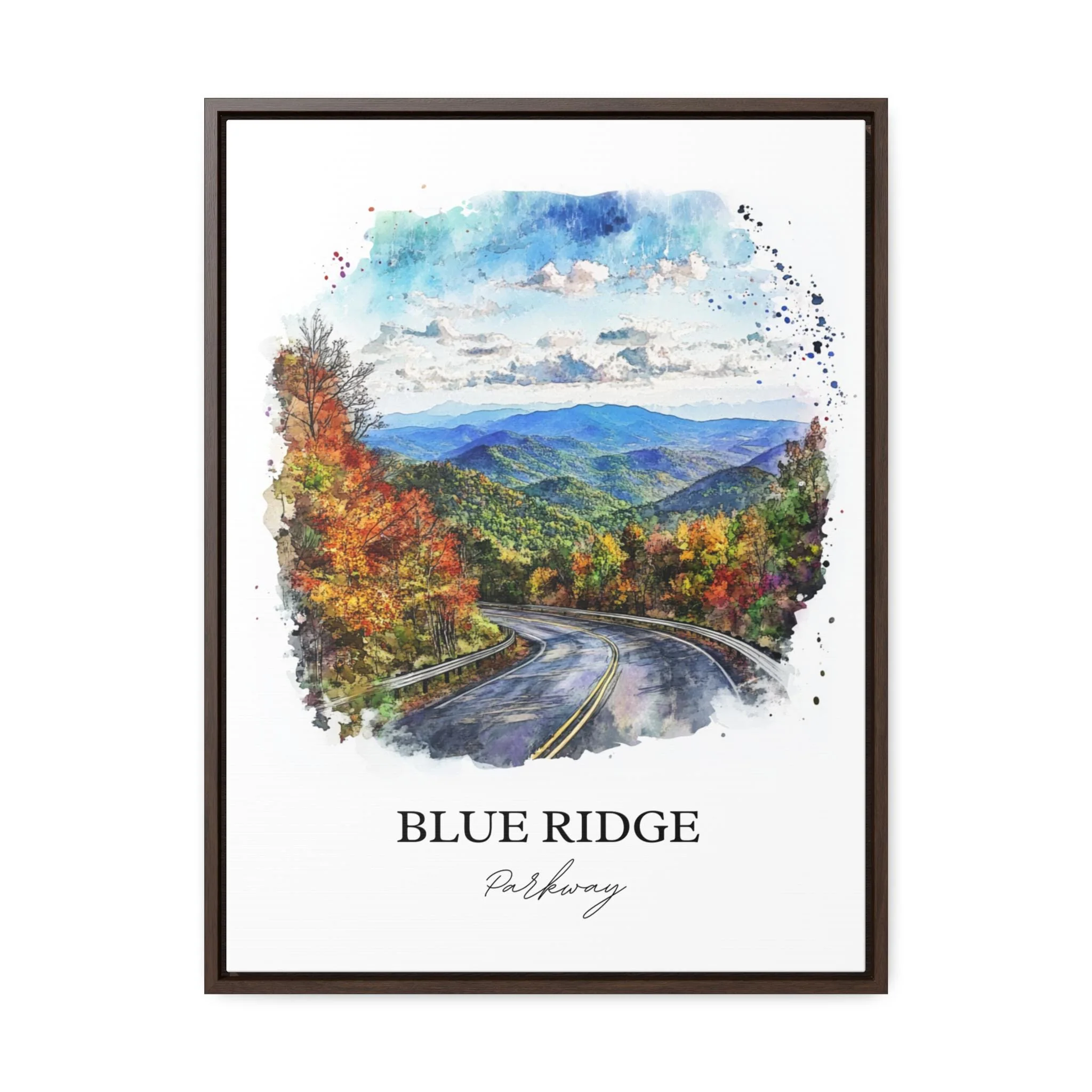 Blue Ridge Parkway, USA – Watercolor Art Print - Image 7