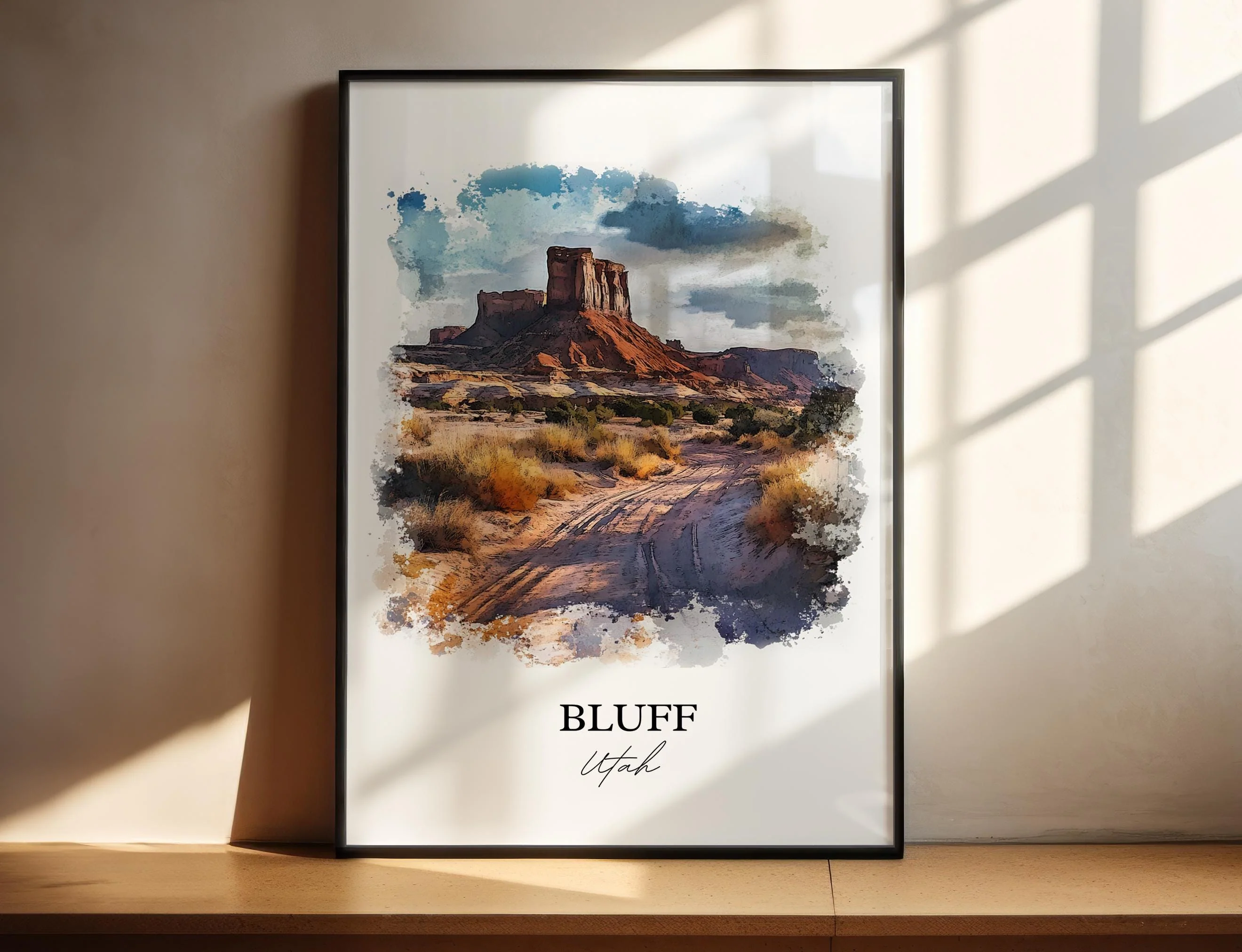 Bluff, Utah, USA – Watercolor Art Print