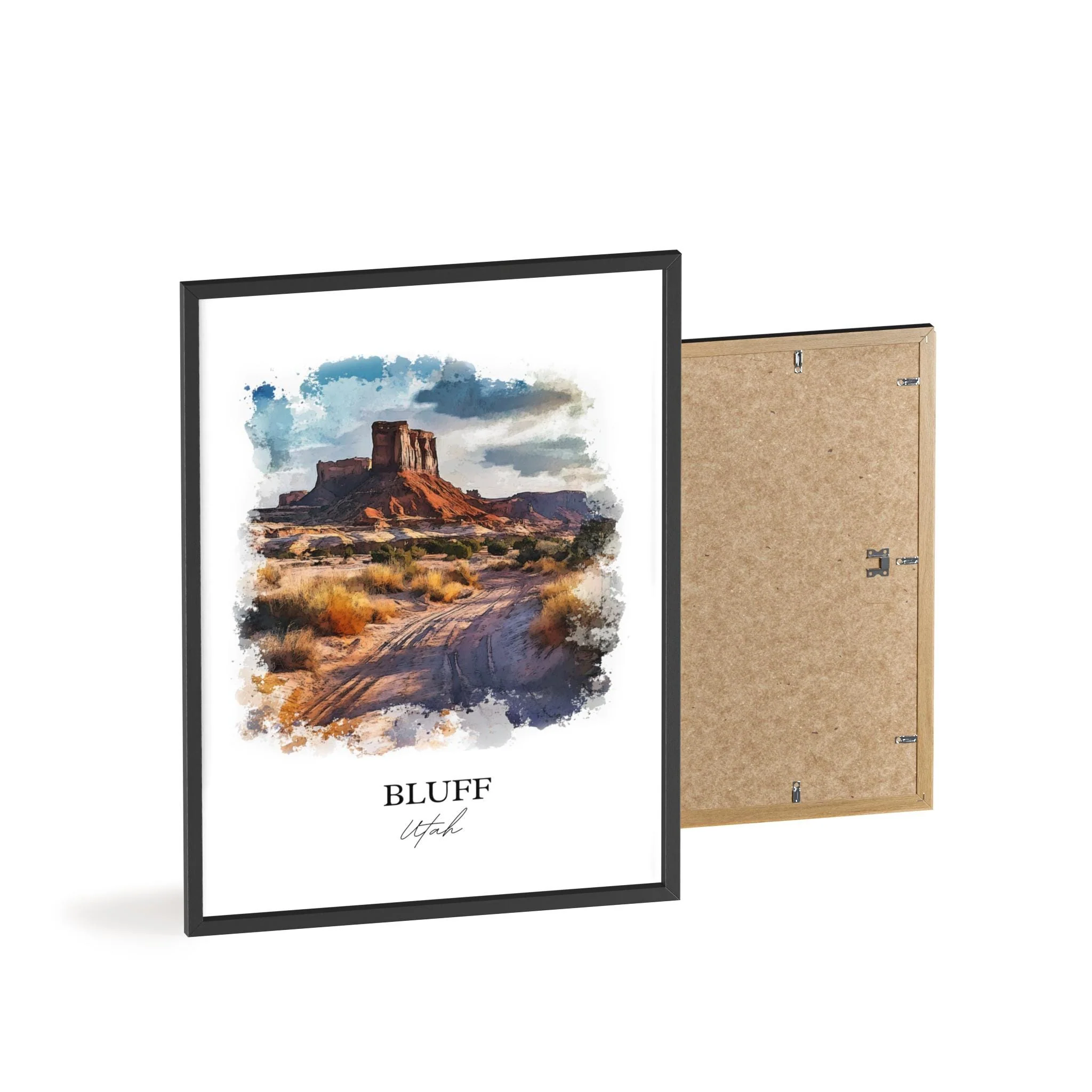 Bluff, Utah, USA – Watercolor Art Print - Image 8