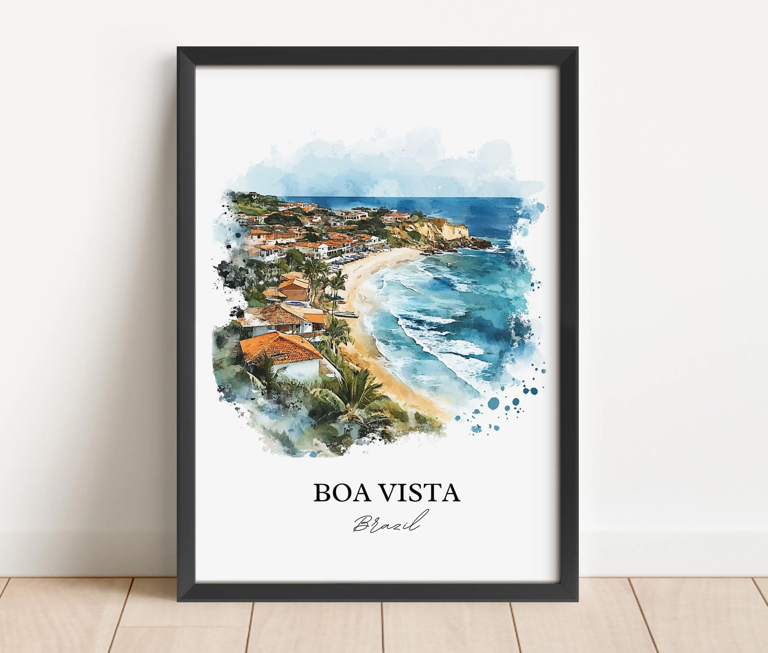 Boa Vista, Brazil – Watercolor Art Print - Image 6