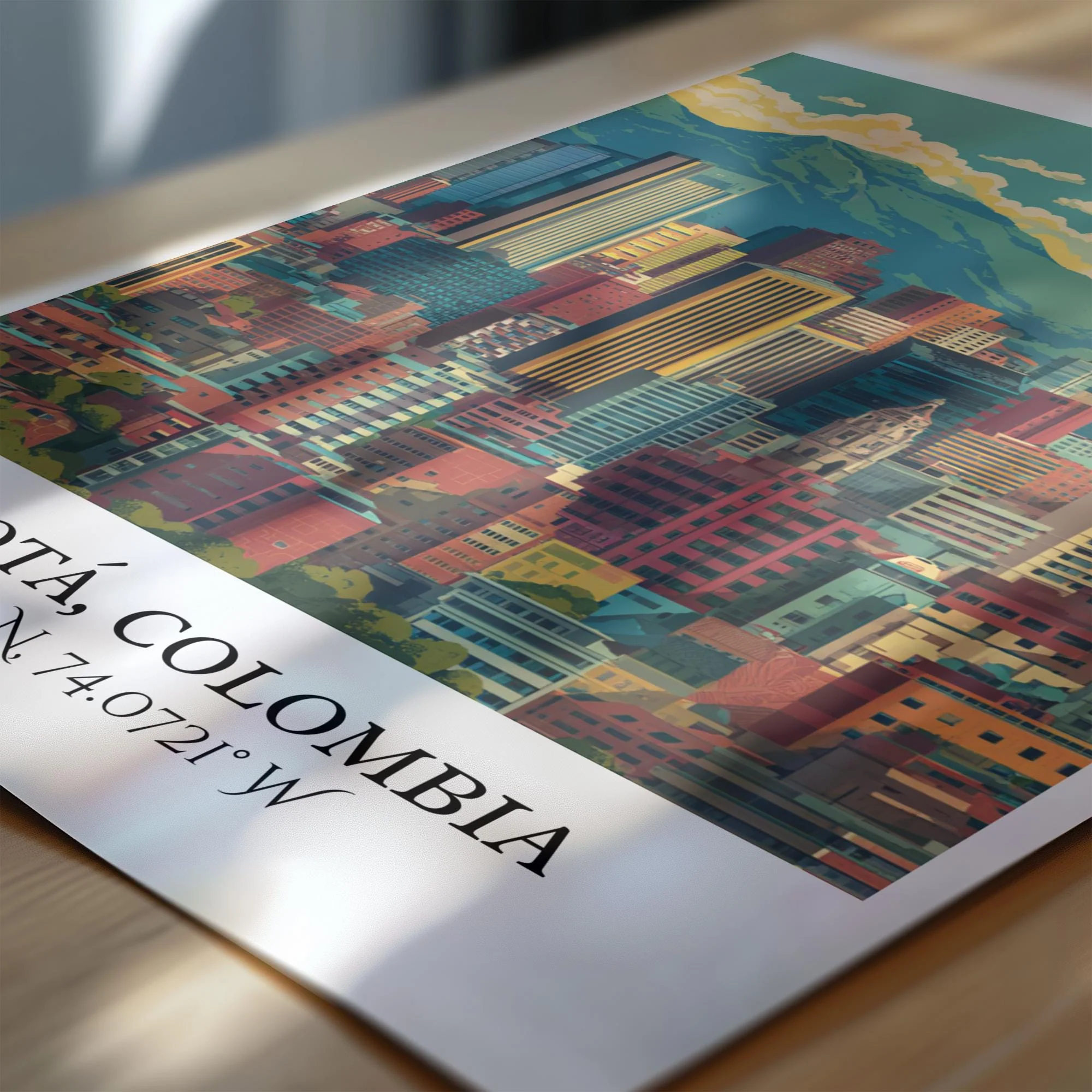 Bogotá, Colombia – Watercolor Art Print - Image 2