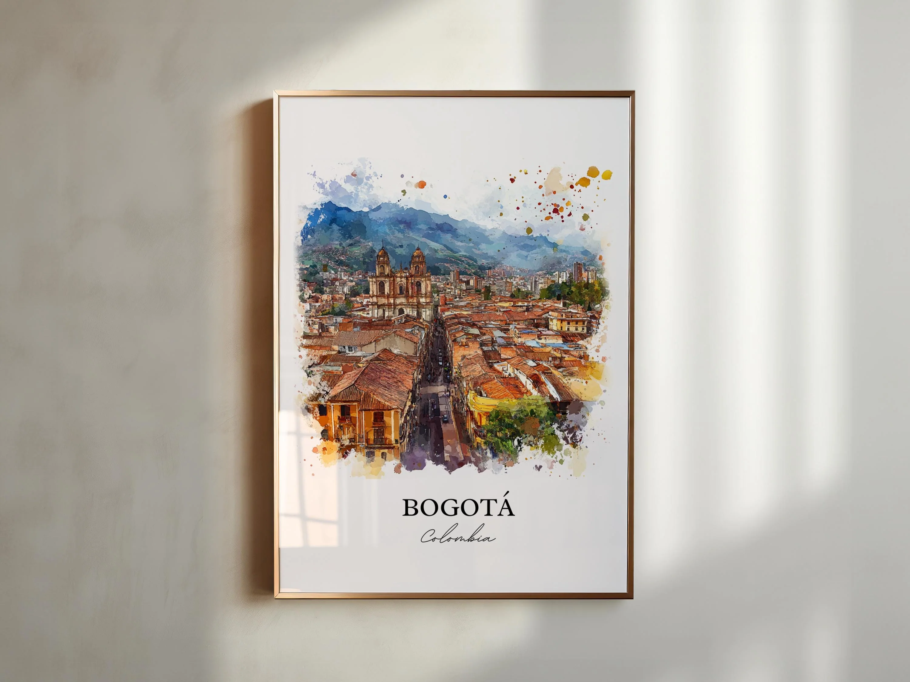 Bogotá, Colombia – Watercolor Art Print - Image 4