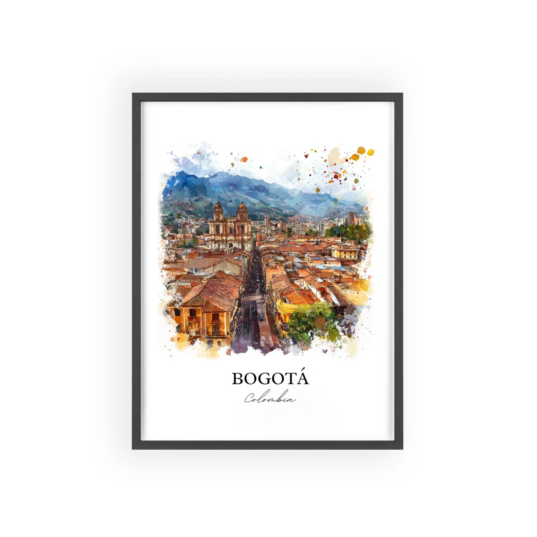 Bogotá, Colombia – Watercolor Art Print - Image 7