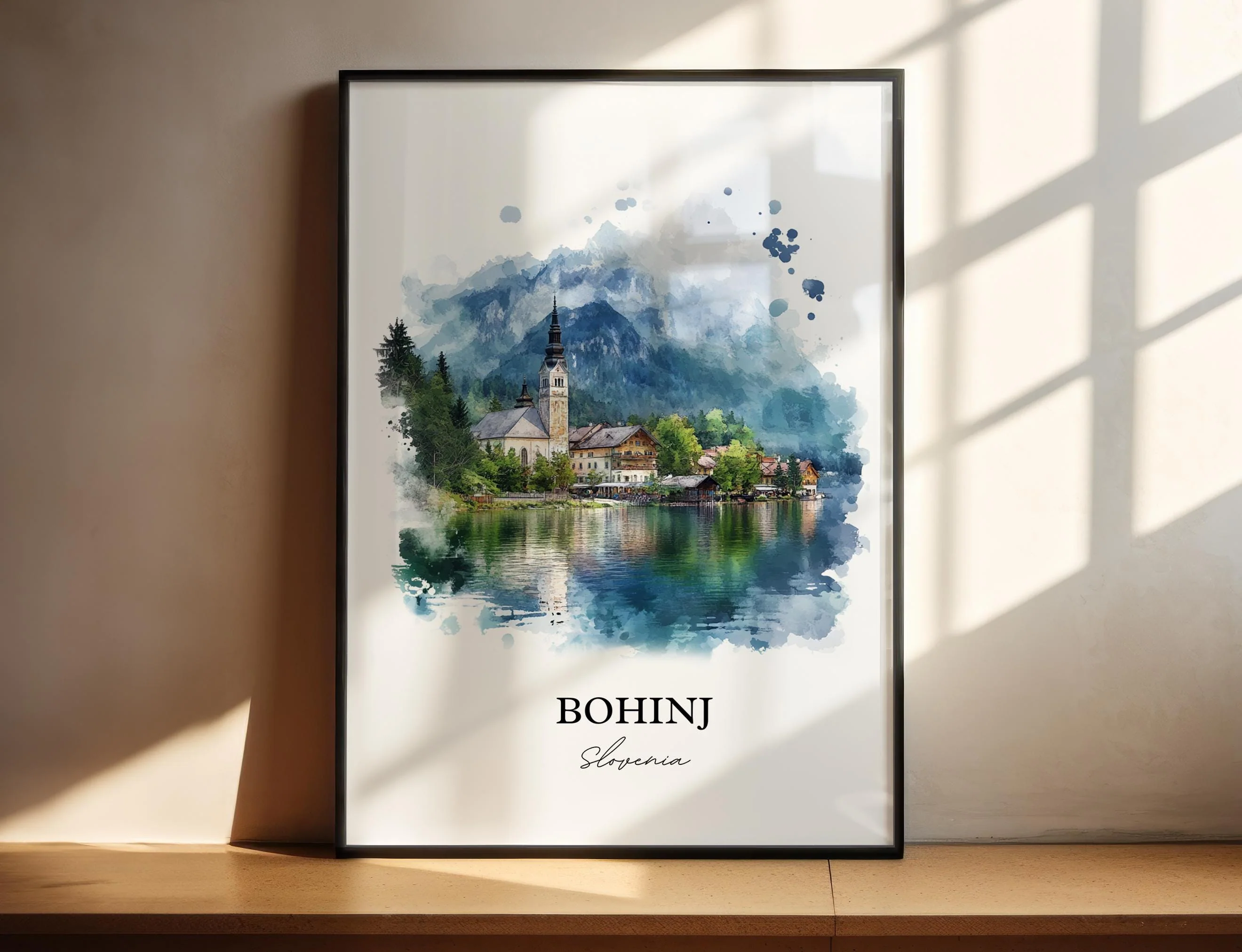 Bohinj, Slovenia – Watercolor Art Print