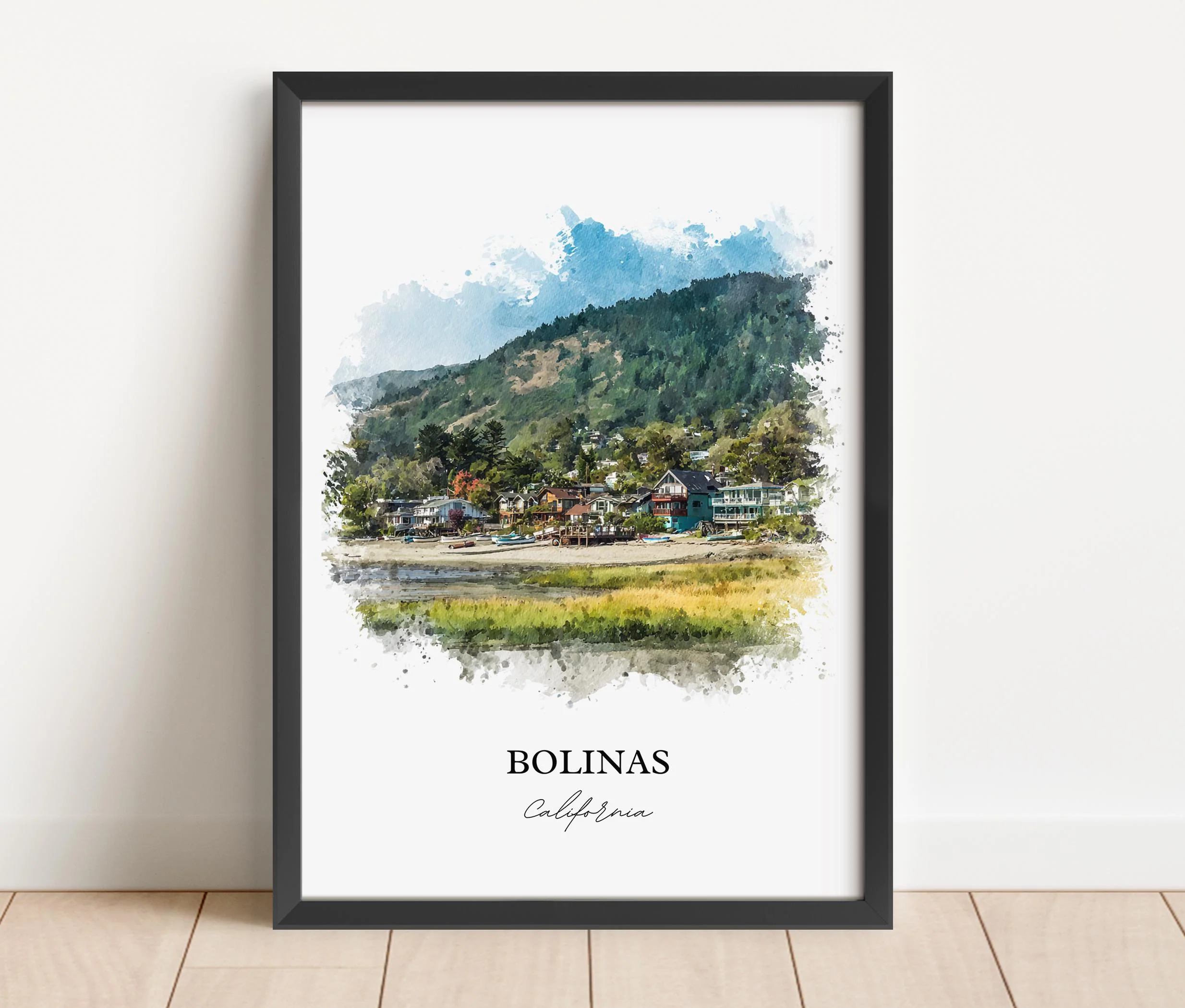 Bolinas, California – Watercolor Art Print - Image 5