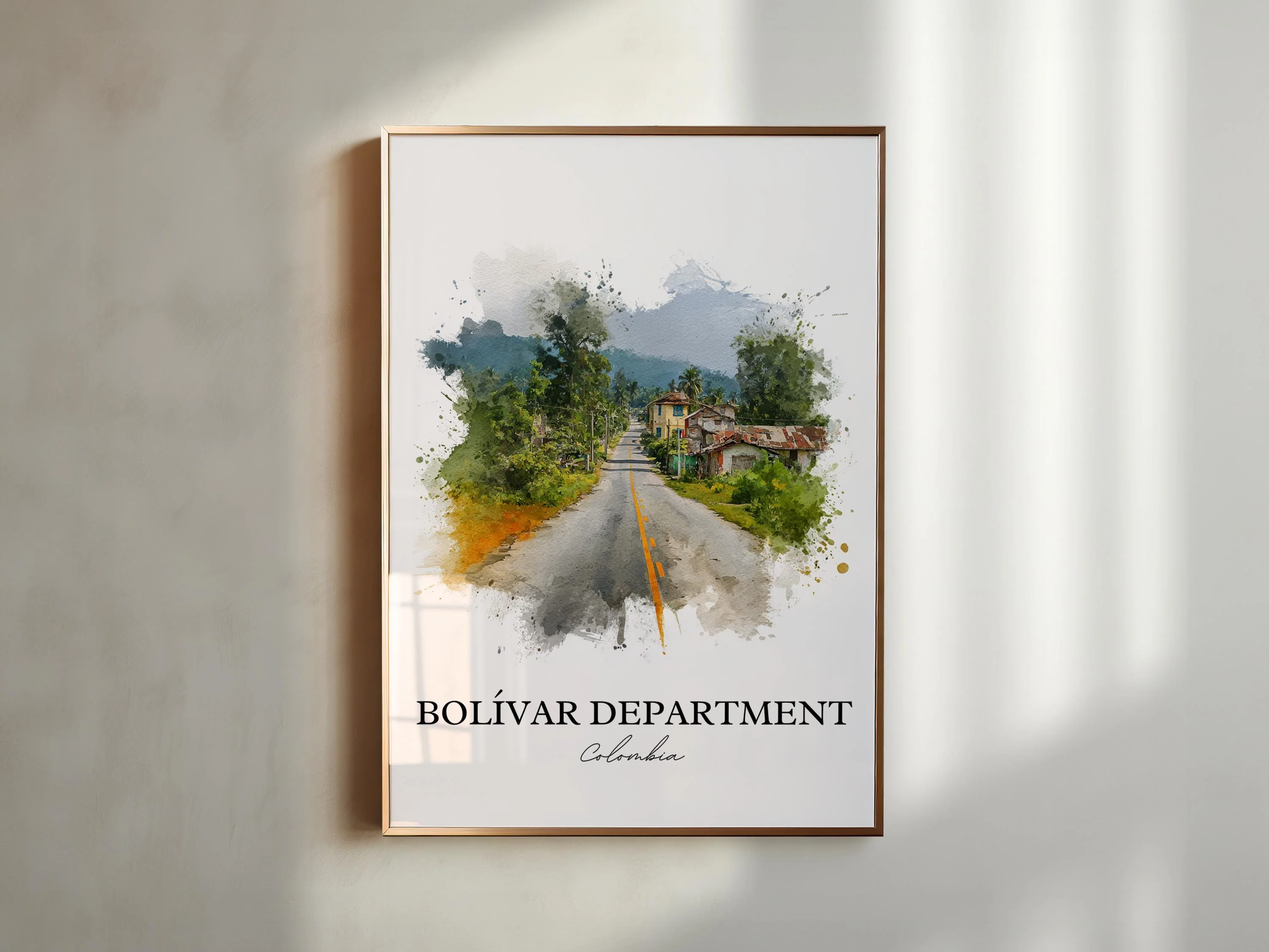 Bolívar, Colombia – Watercolor Art Print - Image 4