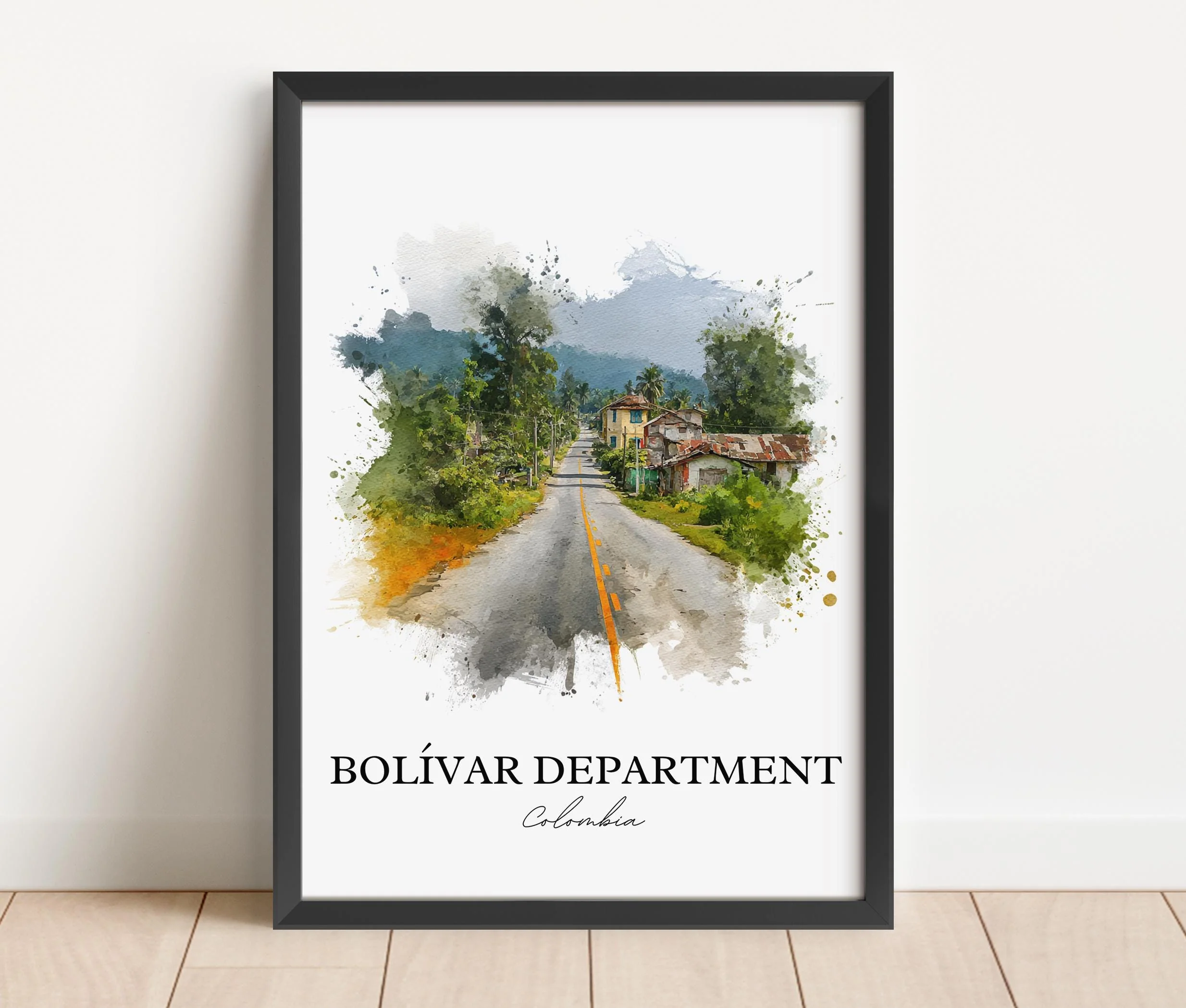 Bolívar, Colombia – Watercolor Art Print - Image 5