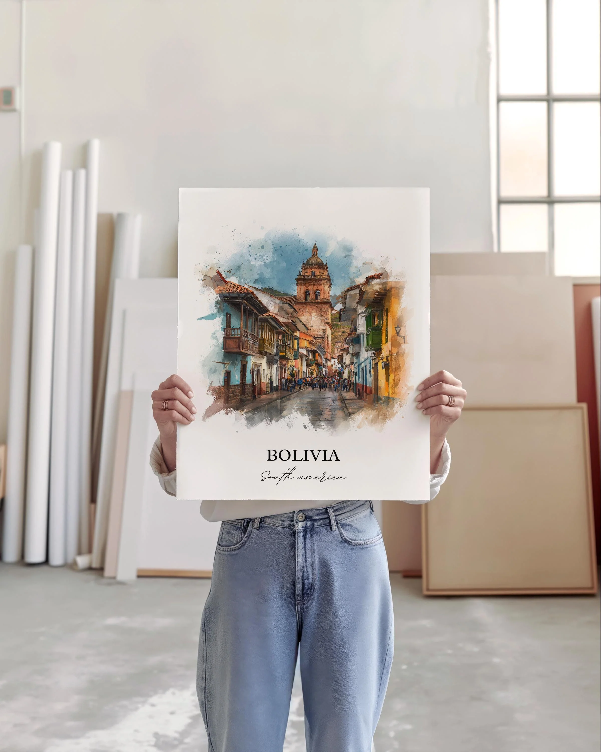Bolivia, Bolivia – Watercolor Art Print - Image 4