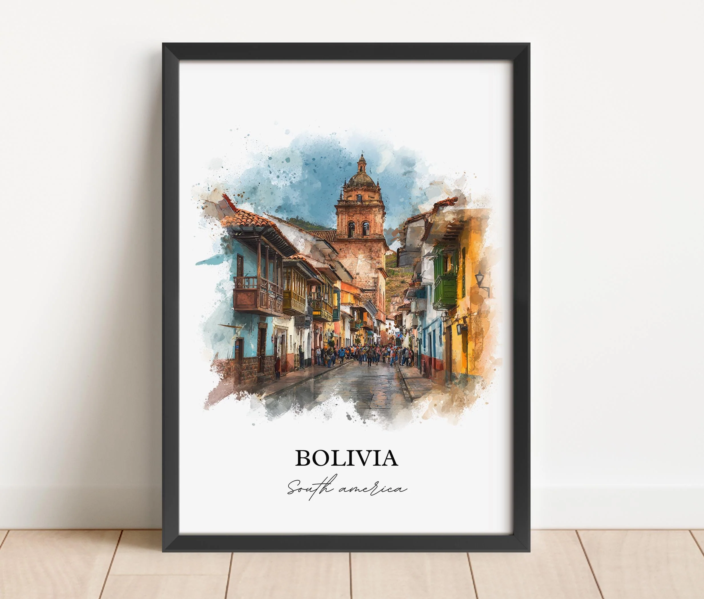 Bolivia, Bolivia – Watercolor Art Print - Image 6