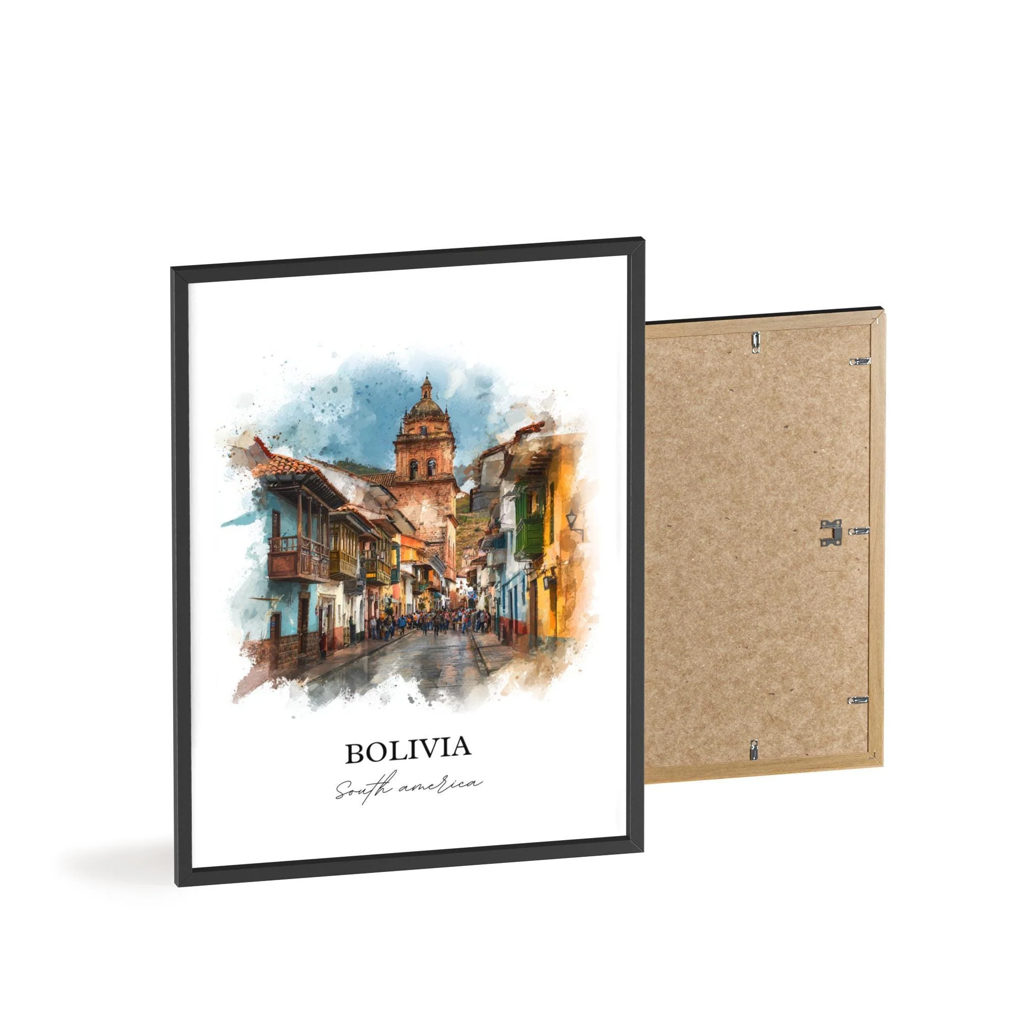 Bolivia, Bolivia – Watercolor Art Print - Image 8
